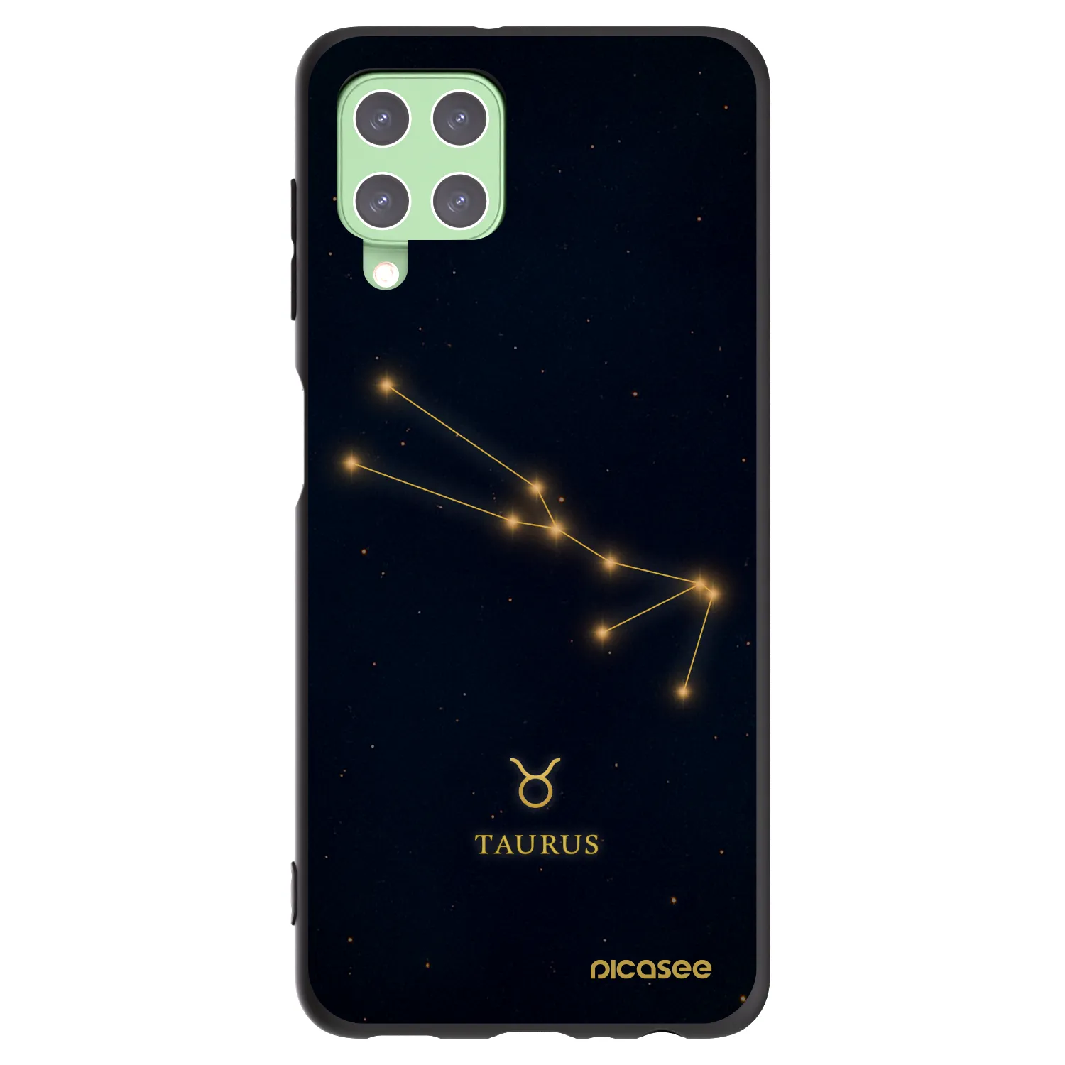 Picasee silikonový černý obal pro Samsung Galaxy A22 A225F 4G - TAURUS