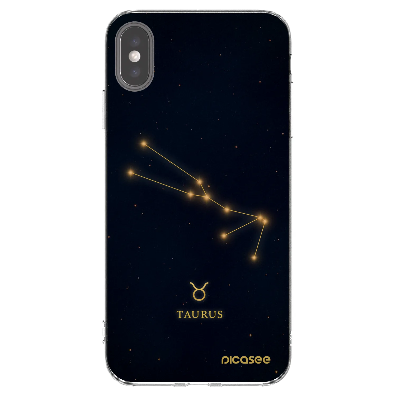 Picasee silikonový průhledný obal pro Apple iPhone XS Max - TAURUS
