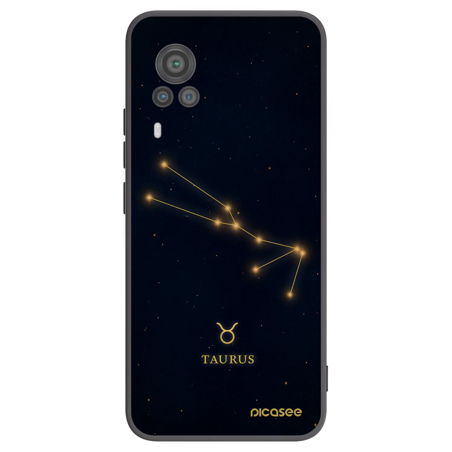 Picasee silikonový černý obal pro Vivo X60 Pro 5G - TAURUS