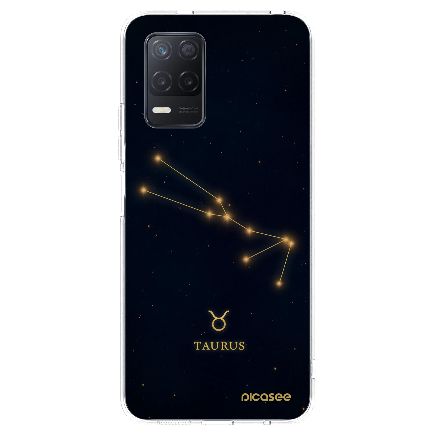 Picasee silikonový průhledný obal pro Realme 8 5G - TAURUS