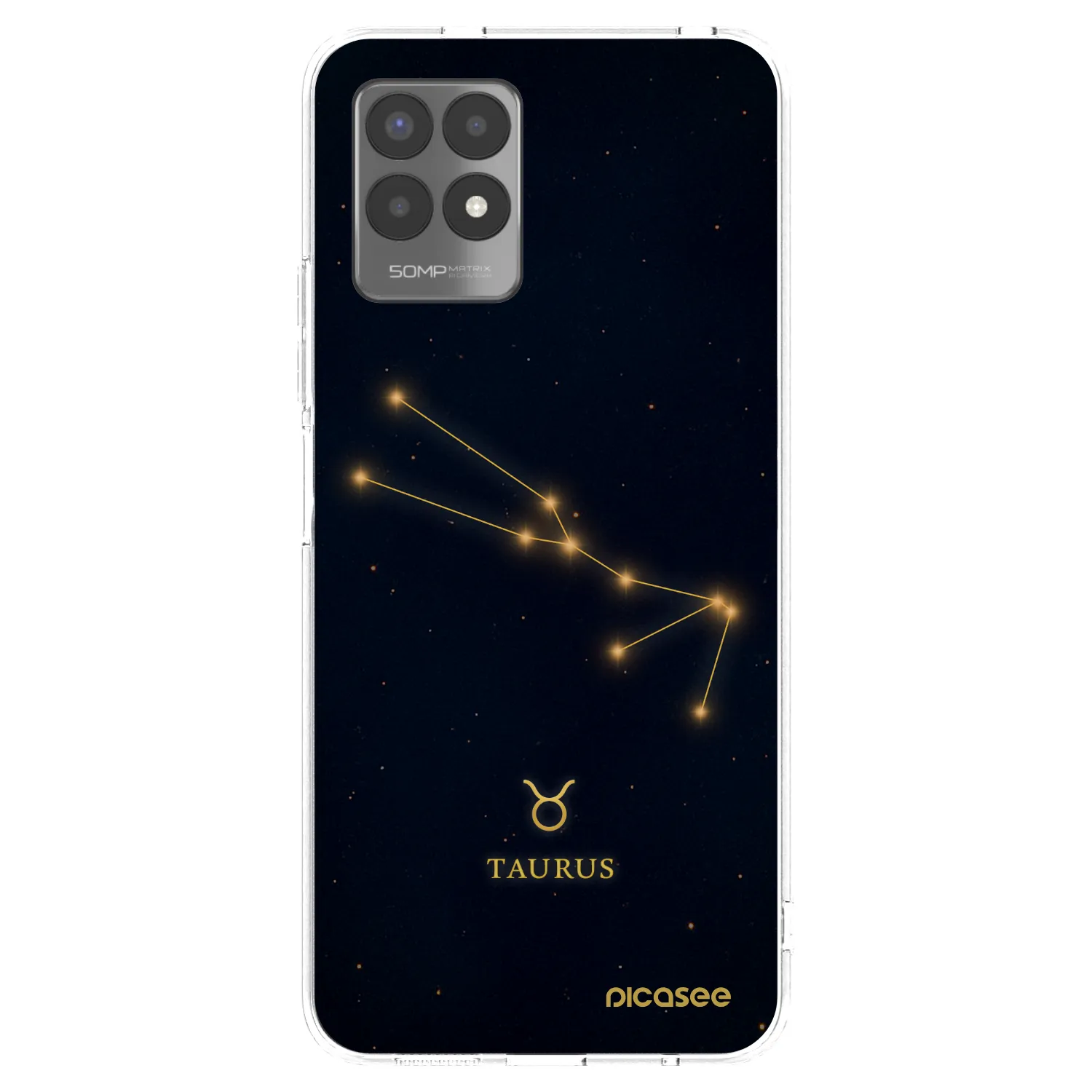 Picasee silikonový průhledný obal pro Realme 8i - TAURUS