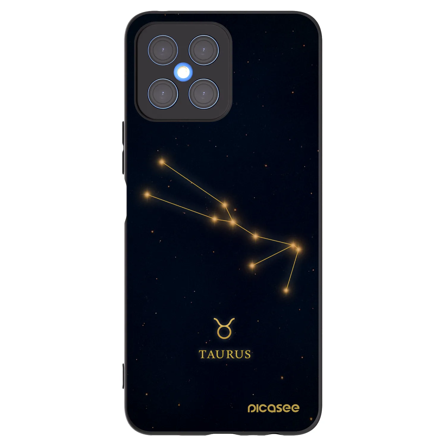 Picasee silikonový černý obal pro Honor X8 4G - TAURUS