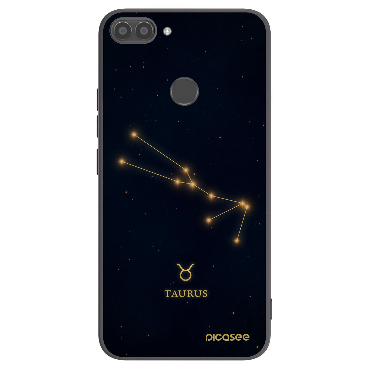 Picasee silikonový černý obal pro Huawei P Smart - TAURUS