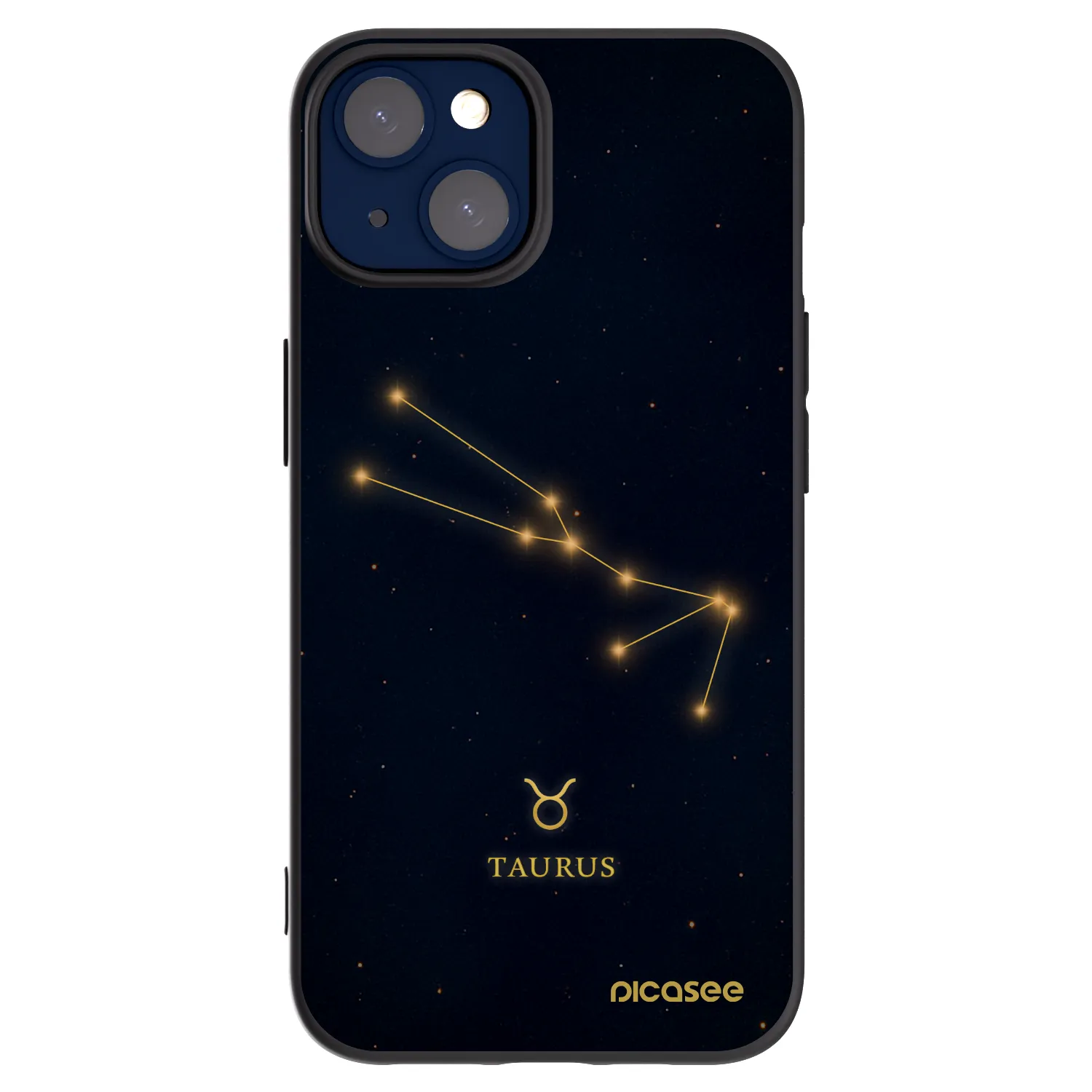 Picasee silikonový černý obal pro Apple iPhone 14 - TAURUS