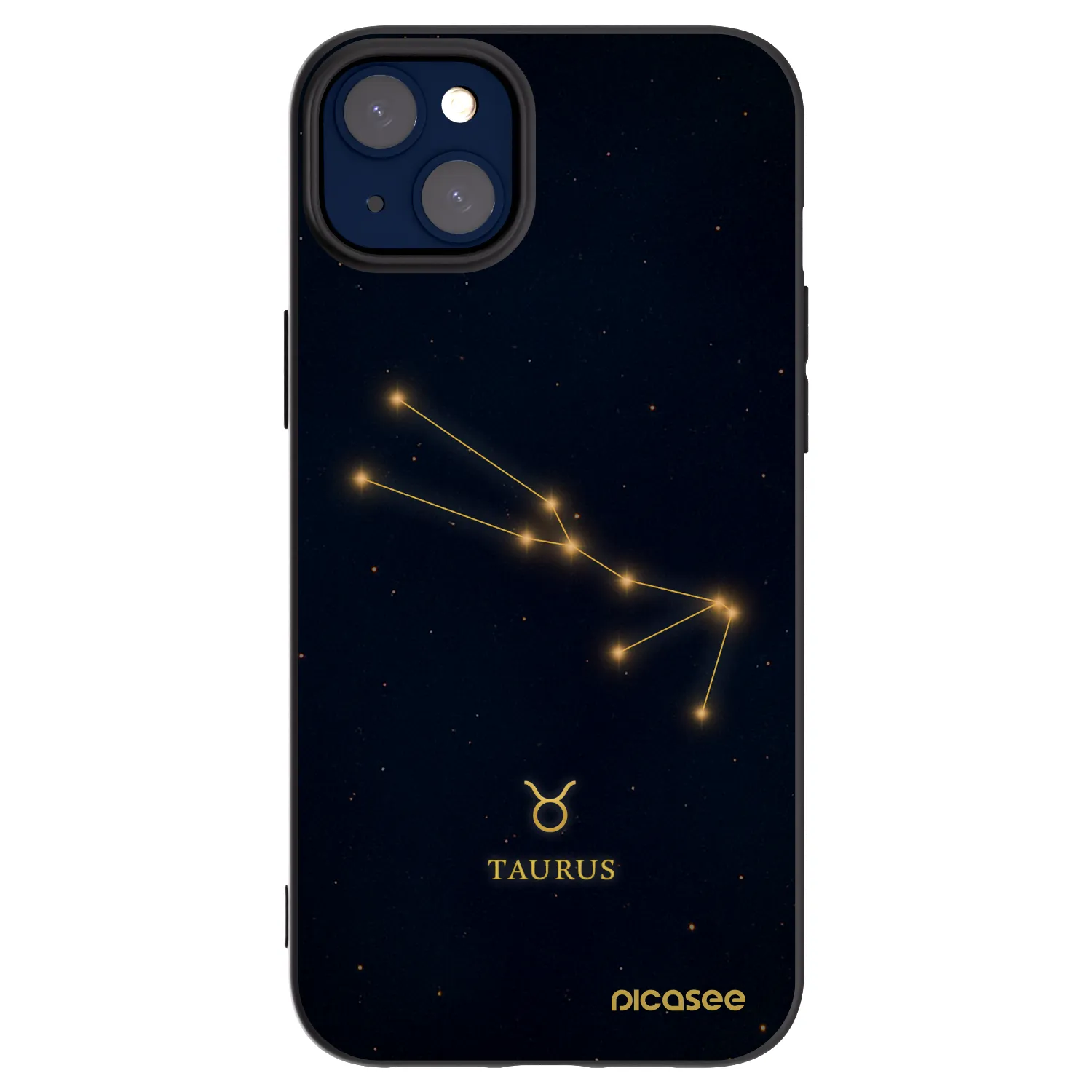 Picasee silikonový černý obal pro Apple iPhone 14 Plus - TAURUS