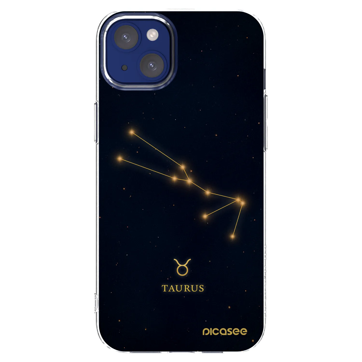 Picasee silikonový průhledný obal pro Apple iPhone 14 Plus - TAURUS