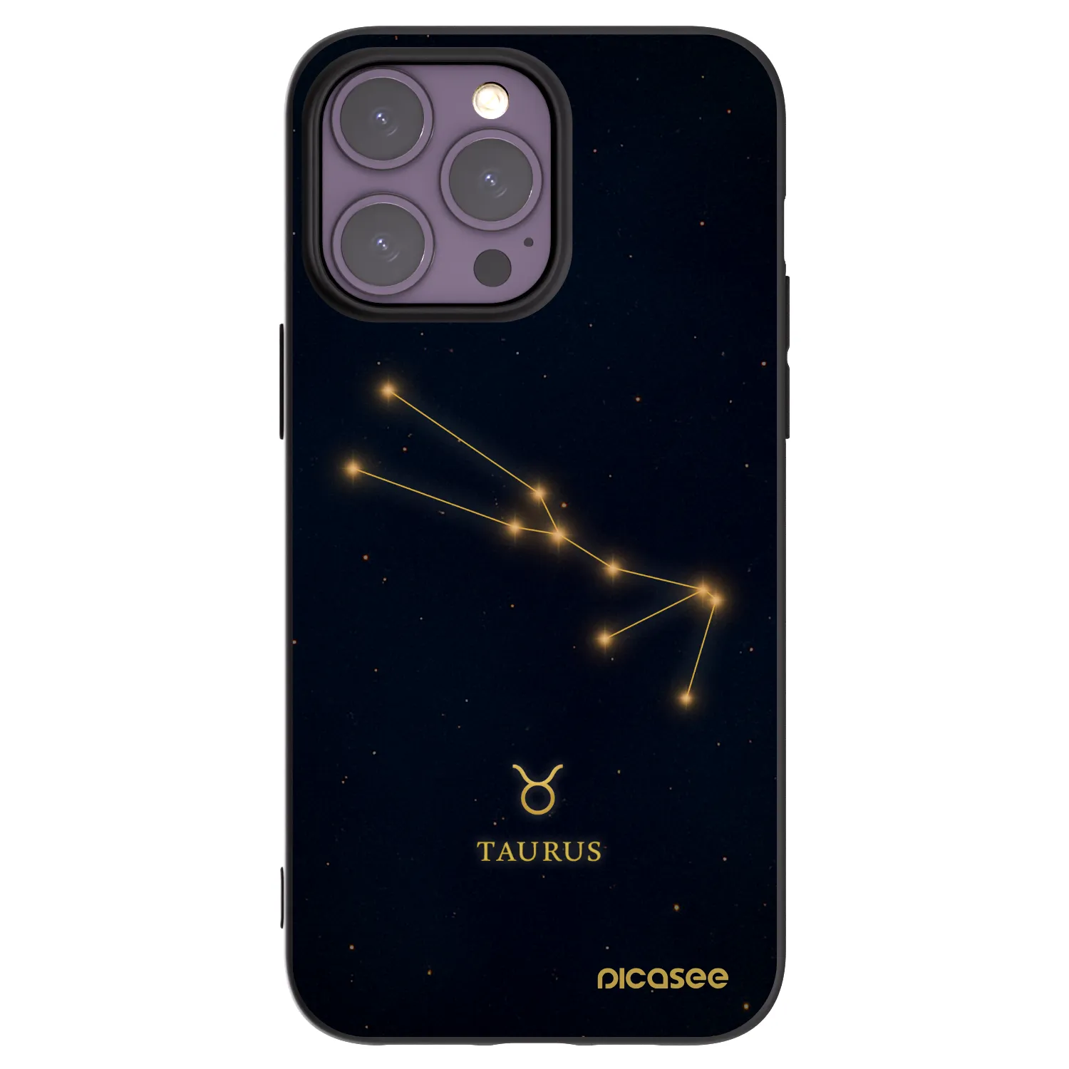 Picasee silikonový černý obal pro Apple iPhone 14 Pro Max - TAURUS