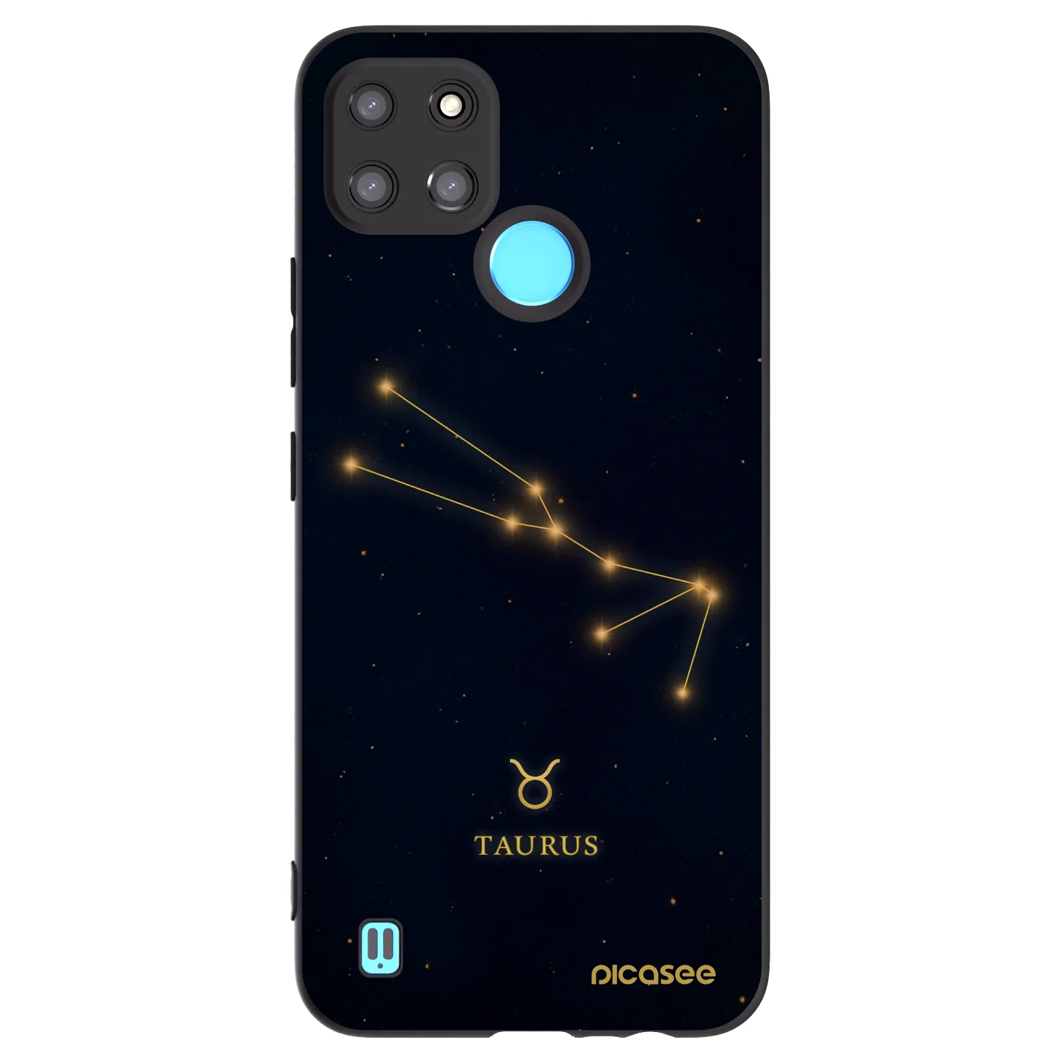 Picasee silikonový černý obal pro Realme C21Y - TAURUS