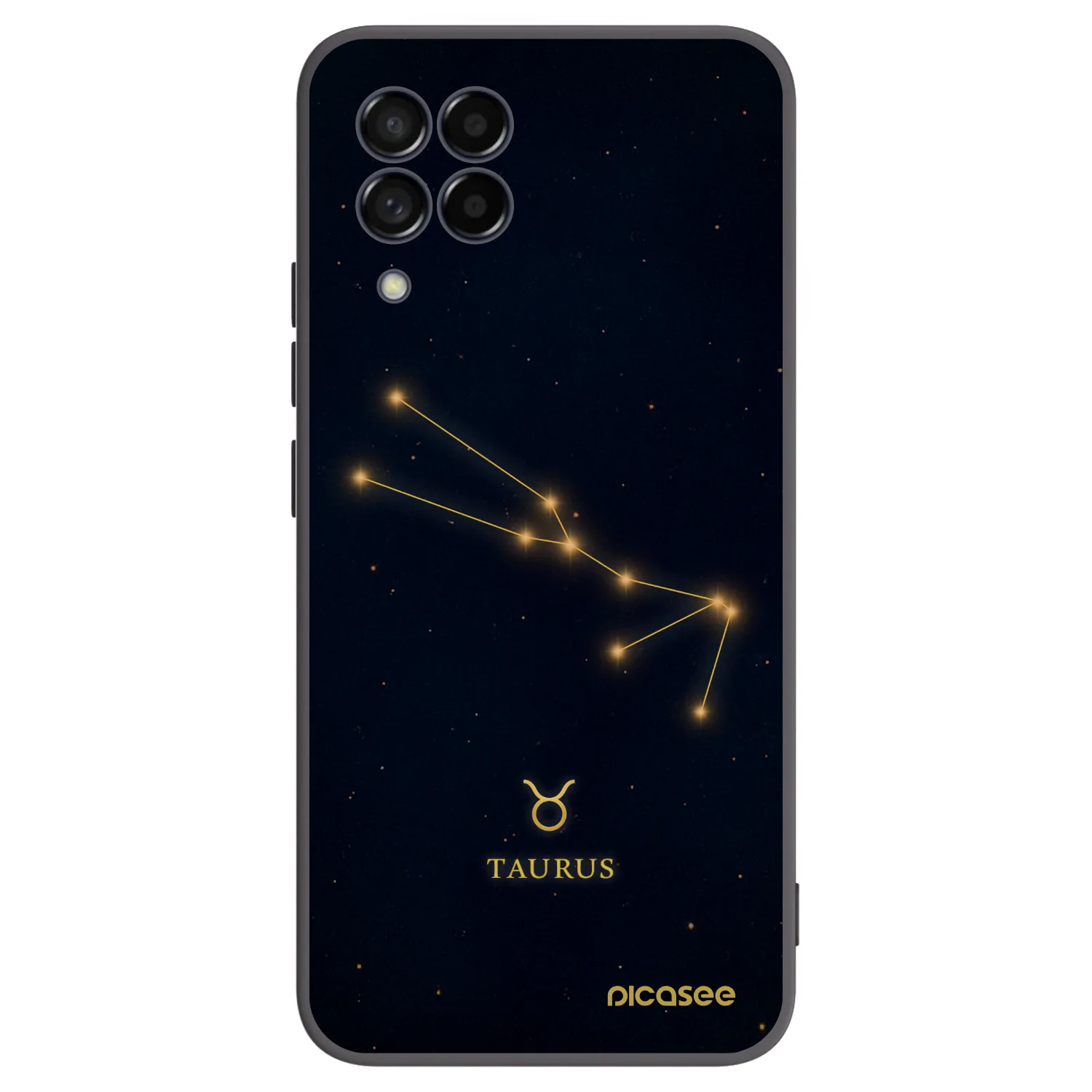 Picasee silikonový černý obal pro Samsung Galaxy M53 5G - TAURUS