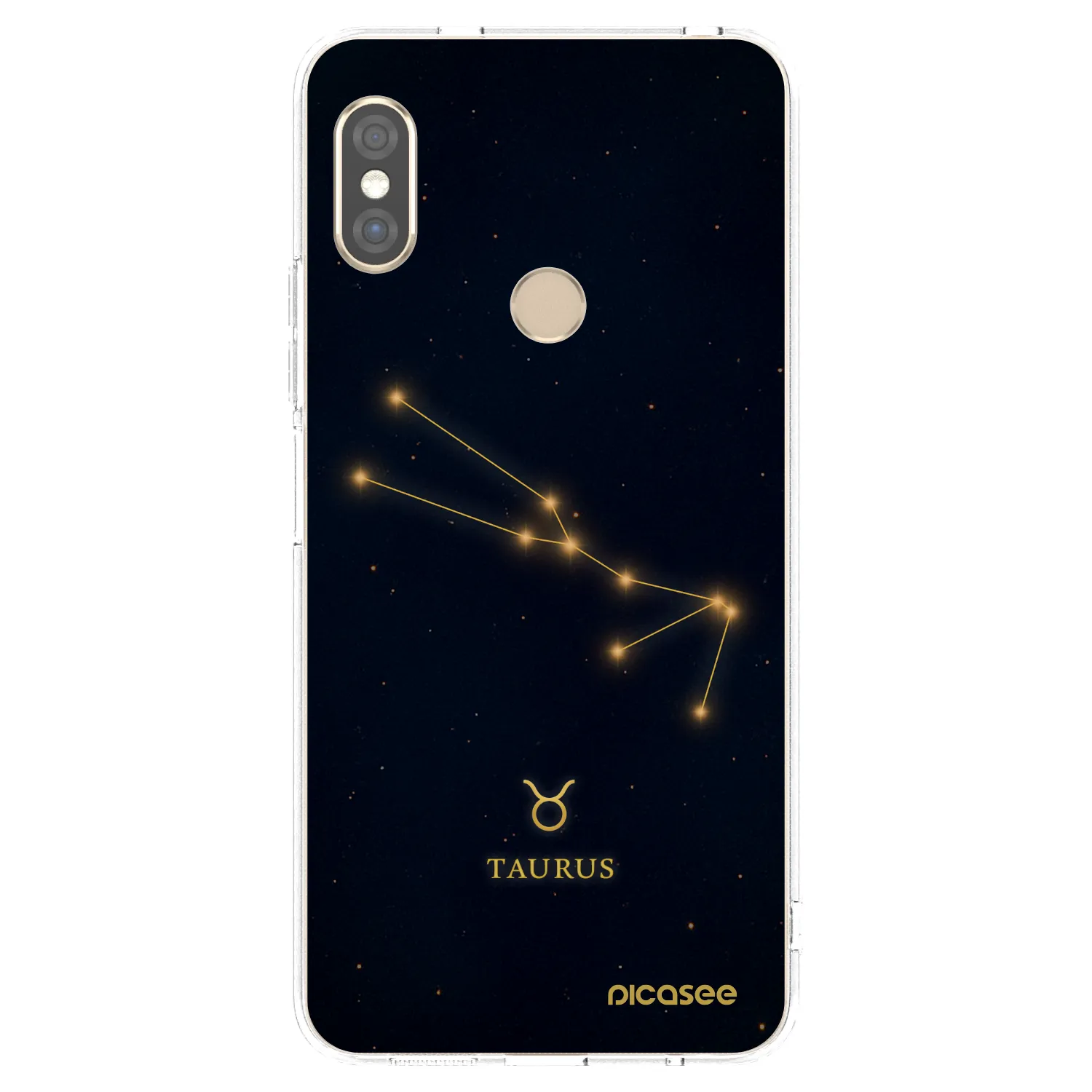 Picasee silikonový průhledný obal pro Xiaomi Redmi Note 5 Global - TAURUS