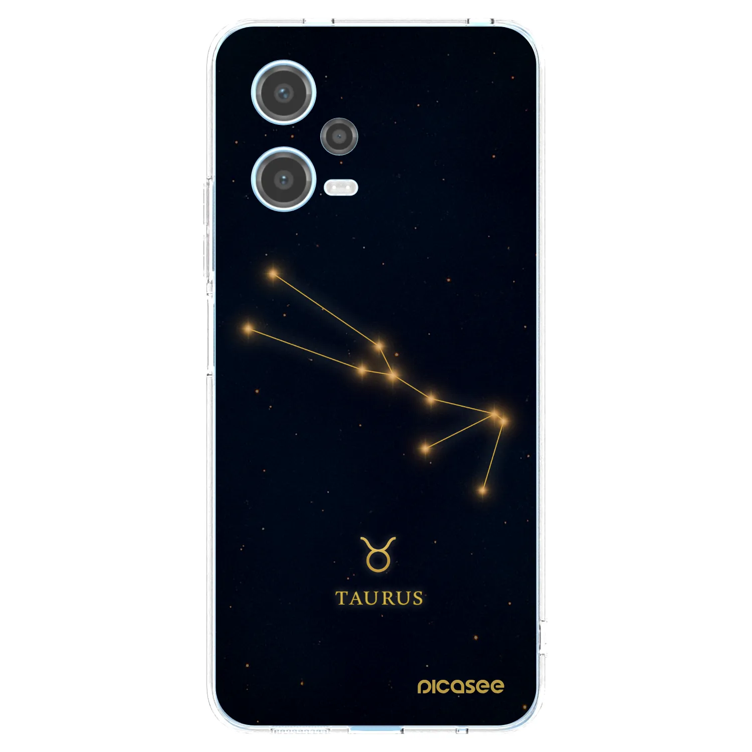 Picasee silikonový průhledný obal pro Xiaomi Redmi Note 12 5G - TAURUS