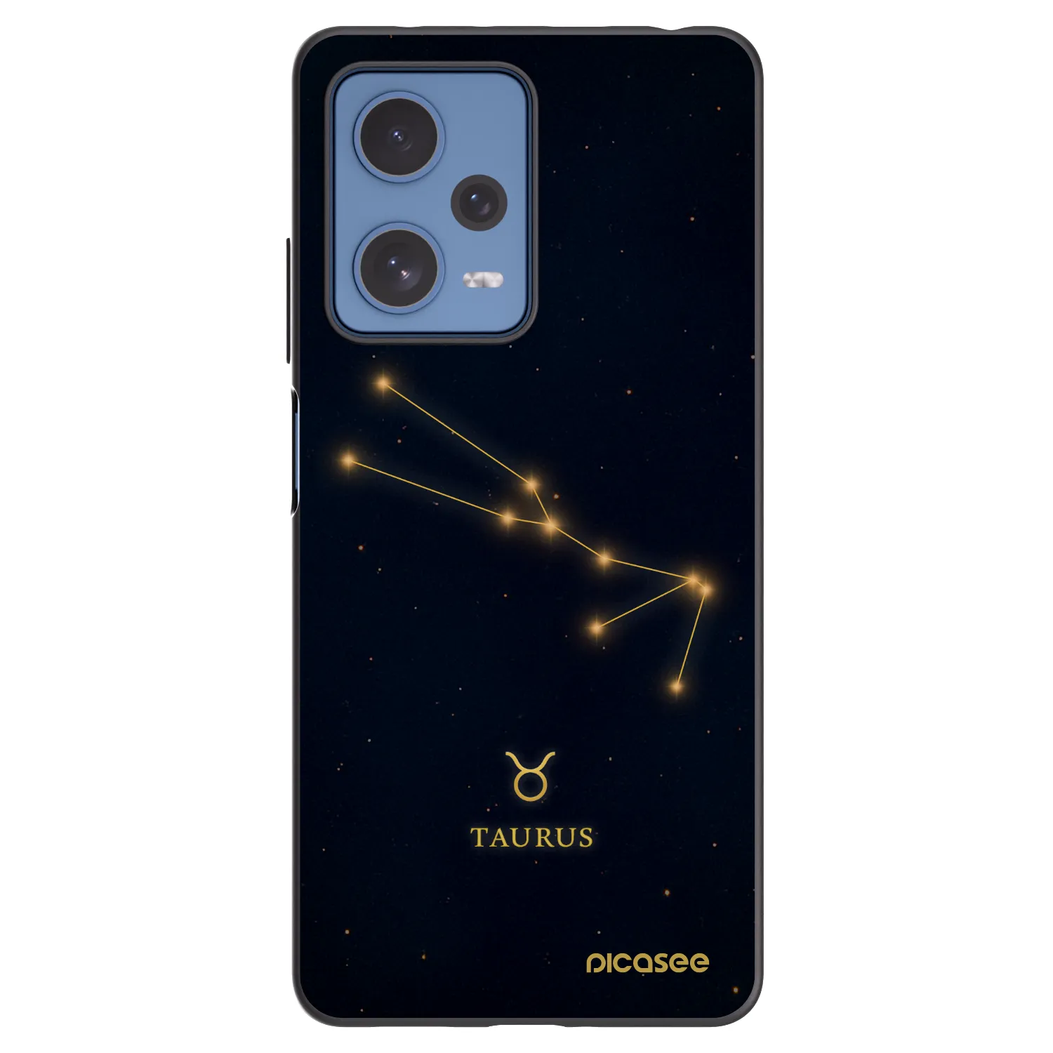 Picasee silikonový černý obal pro Xiaomi Redmi Note 12 Pro 5G - TAURUS