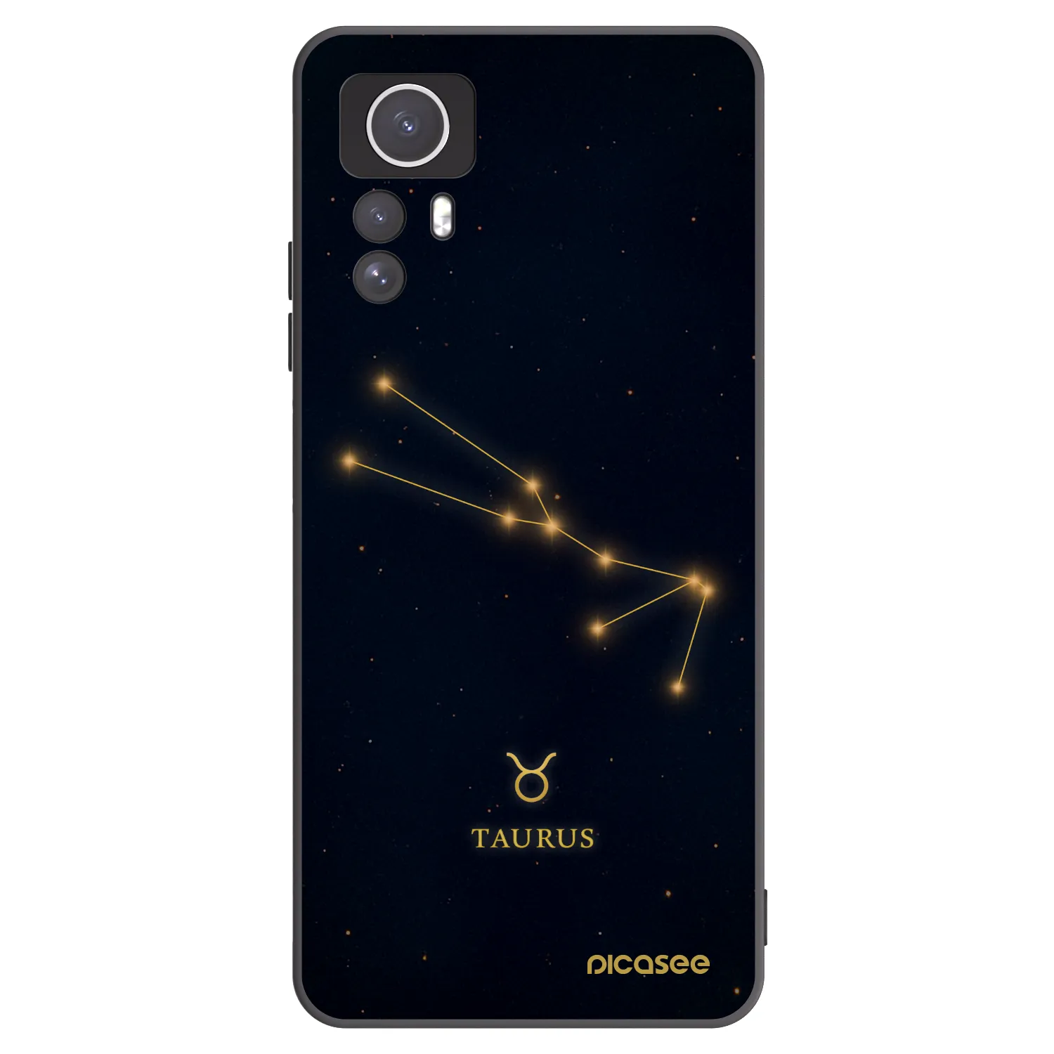 Picasee silikonový černý obal pro Xiaomi Redmi Note 12S - TAURUS