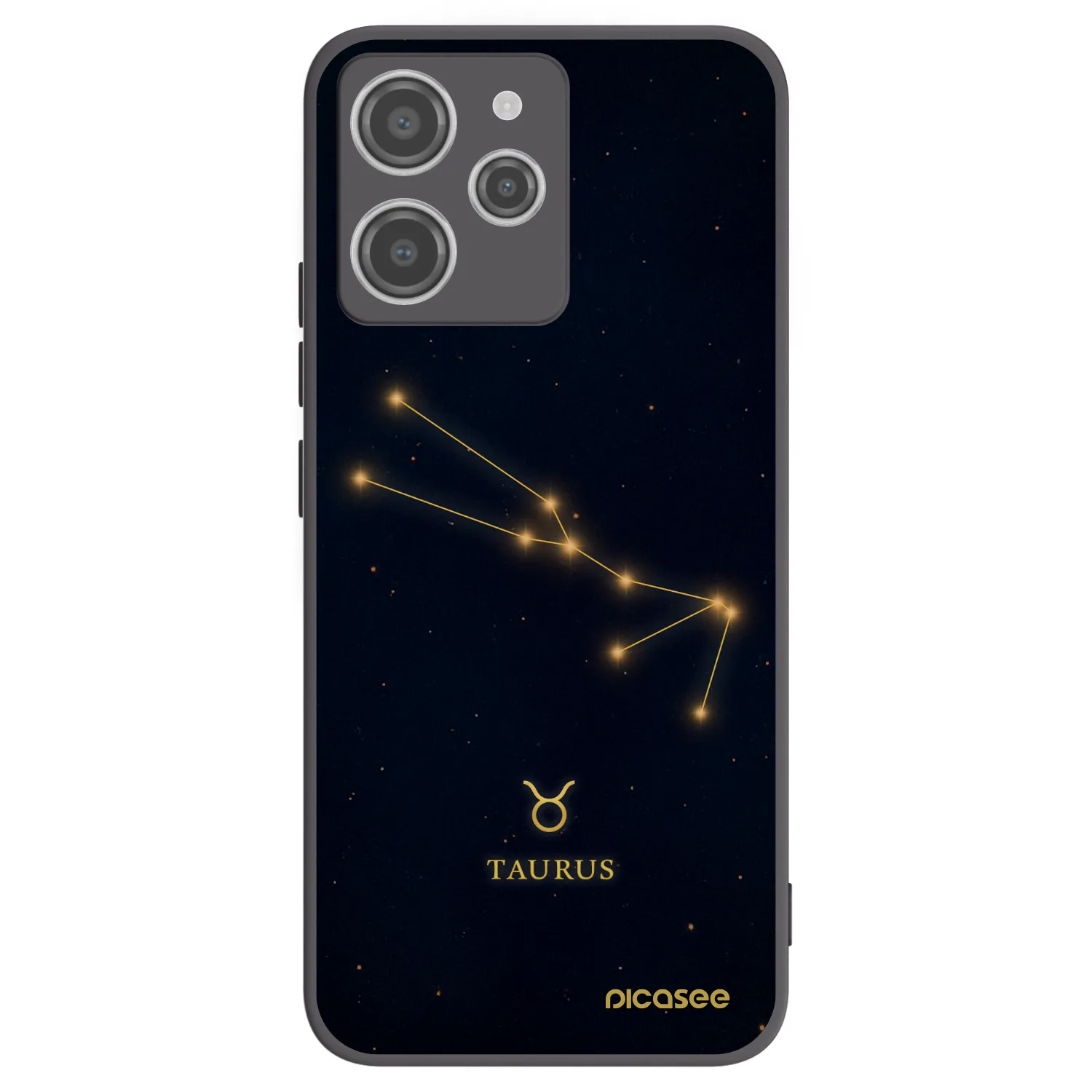 Picasee silikonový černý obal pro Xiaomi Redmi 12 4G - TAURUS