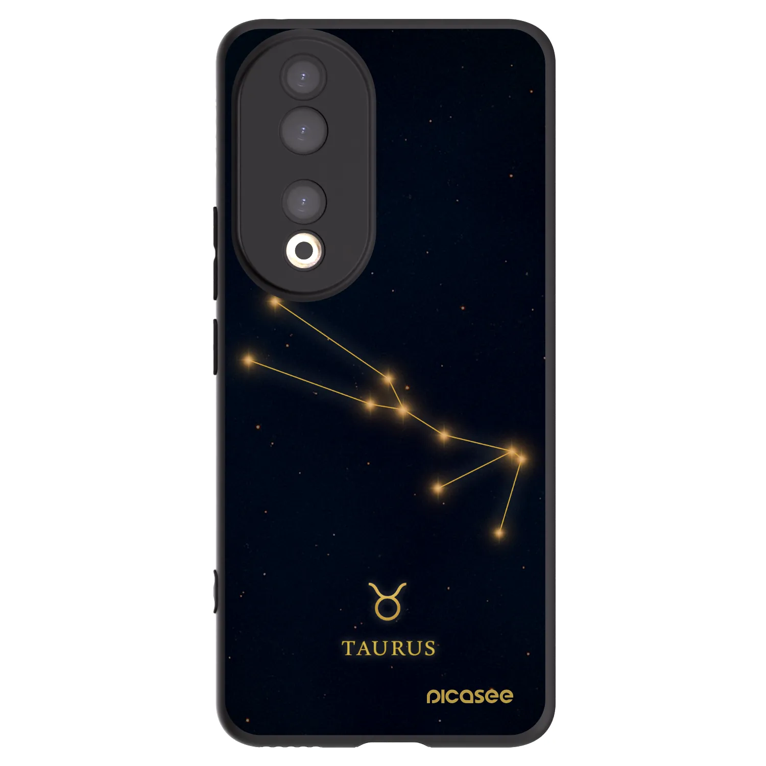 Picasee silikonový černý obal pro Honor 90 5G - TAURUS