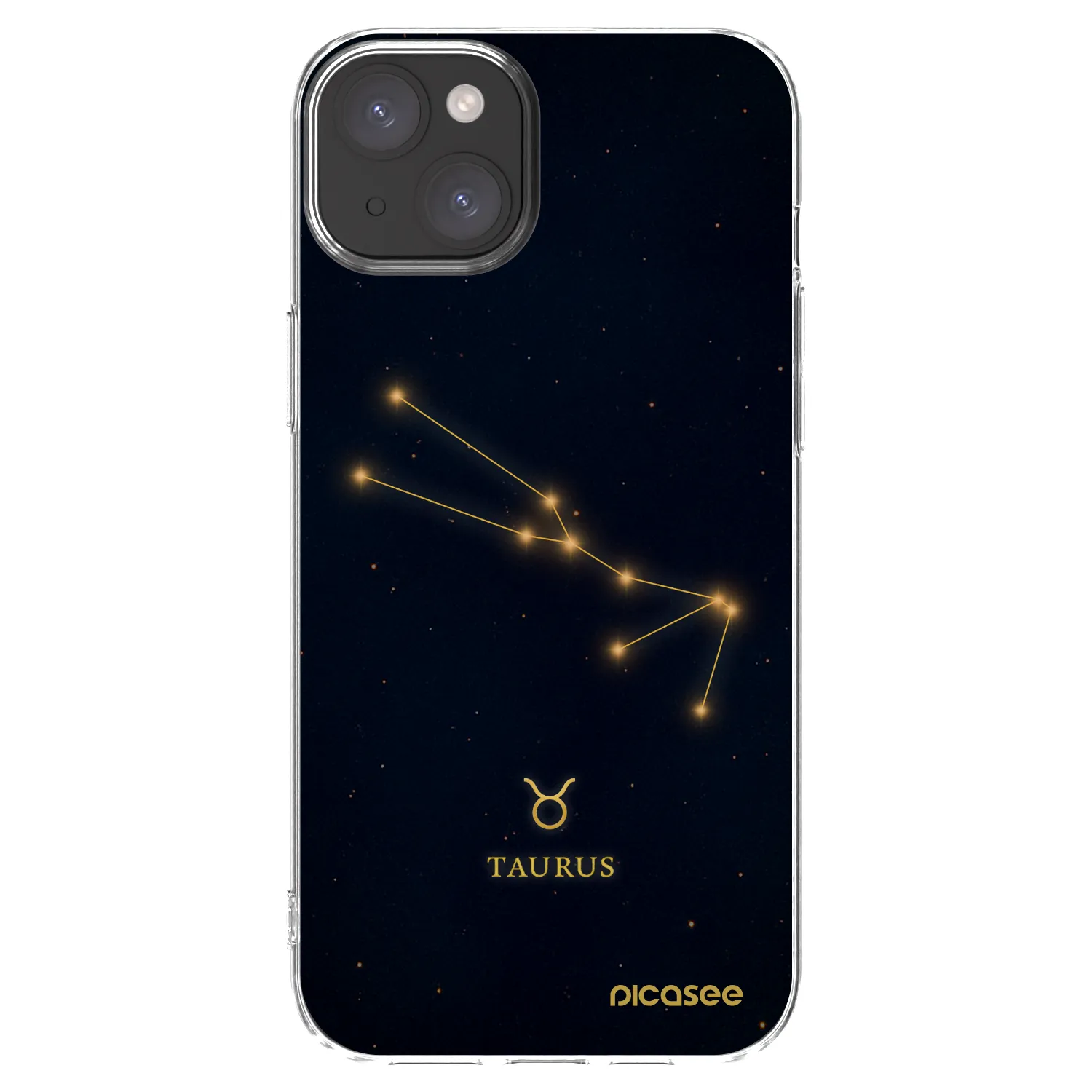 Picasee silikonový průhledný obal pro Apple iPhone 15 Plus - TAURUS