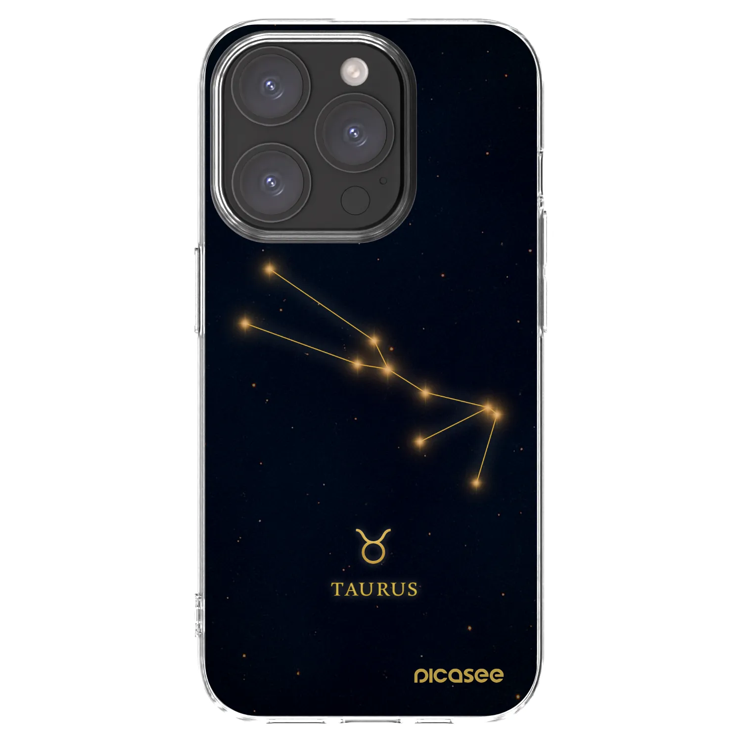 Picasee silikonový průhledný obal pro Apple iPhone 15 Pro - TAURUS