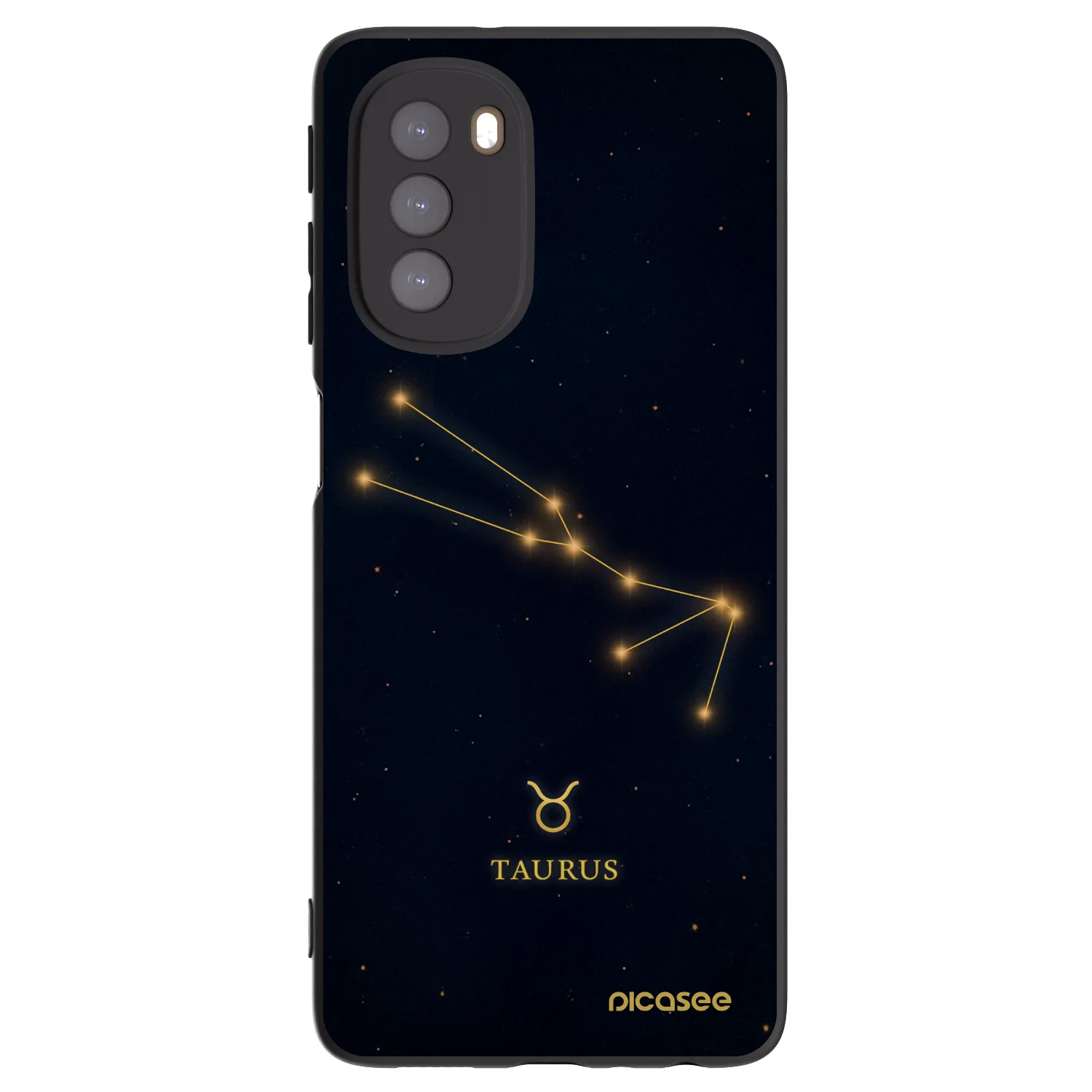 Picasee silikonový černý obal pro Motorola Moto G51 - TAURUS