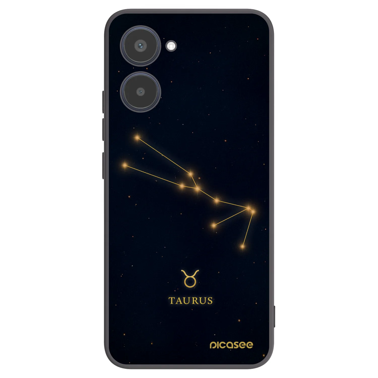 Picasee silikonový černý obal pro Realme 10 4G - TAURUS