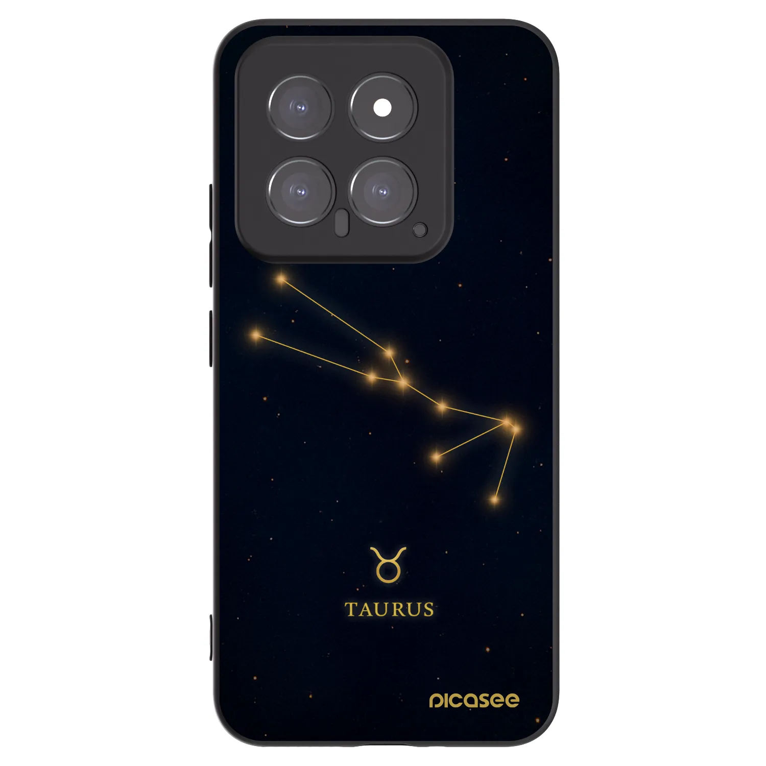 Picasee silikonový černý obal pro Xiaomi 14 - TAURUS