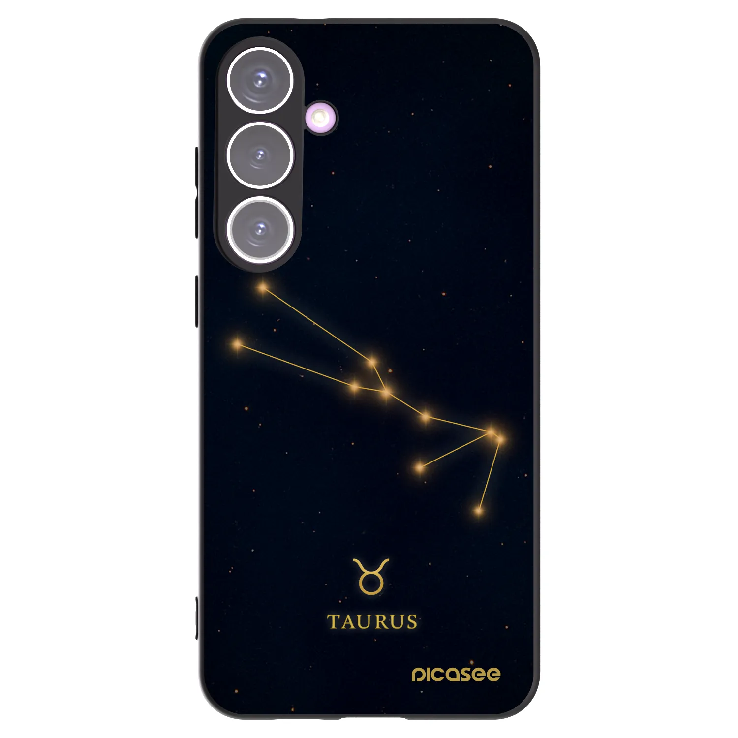 Picasee silikonový černý obal pro Samsung Galaxy S24+ S926B 5G - TAURUS