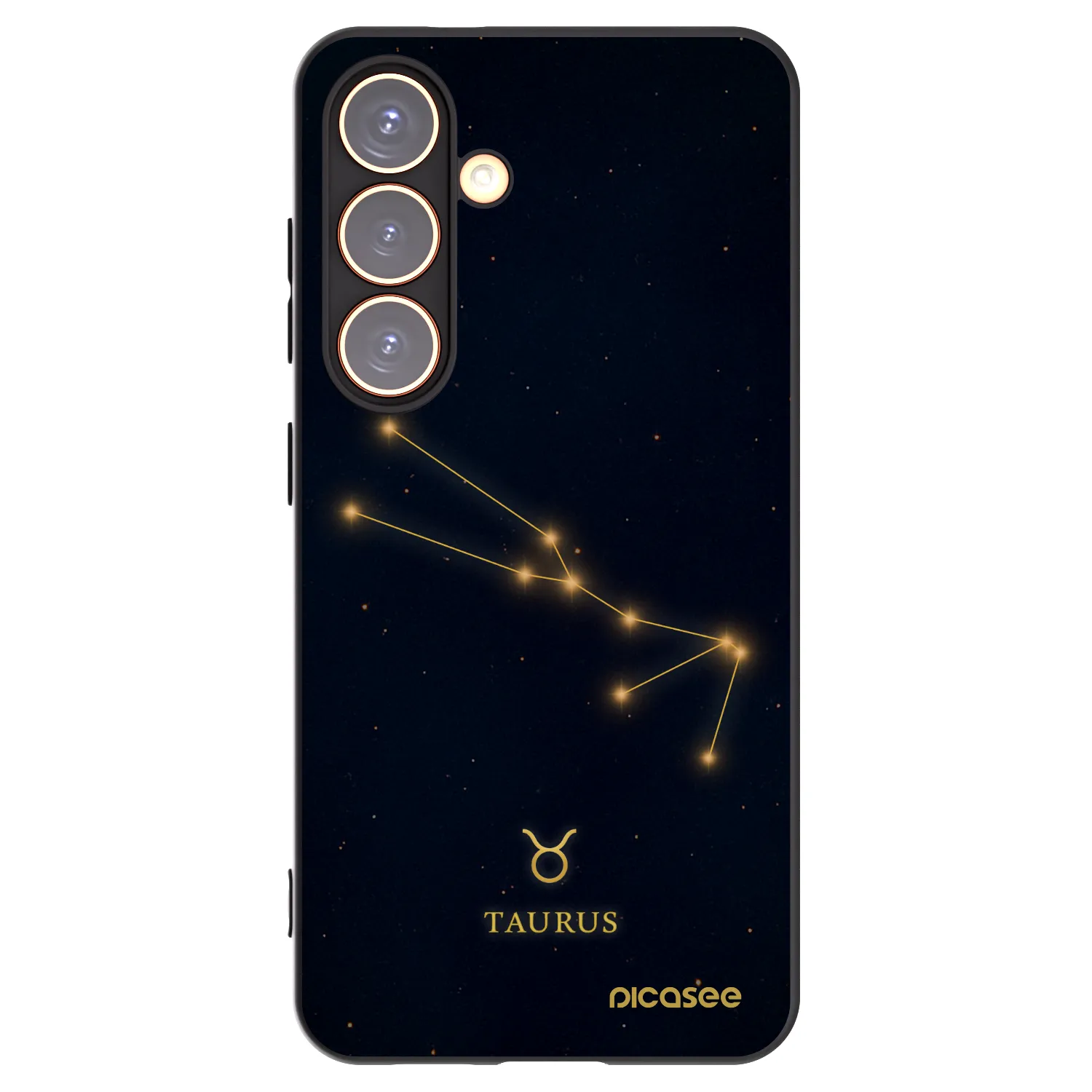 Picasee silikonový černý obal pro Samsung Galaxy S24 S921B 5G - TAURUS