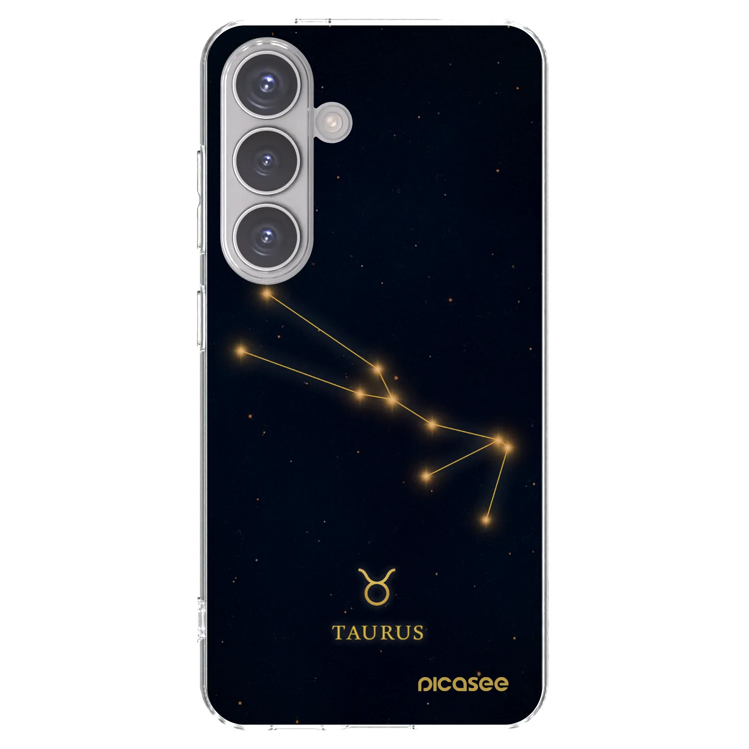 Picasee silikonový průhledný obal pro Samsung Galaxy S24 S921B 5G - TAURUS