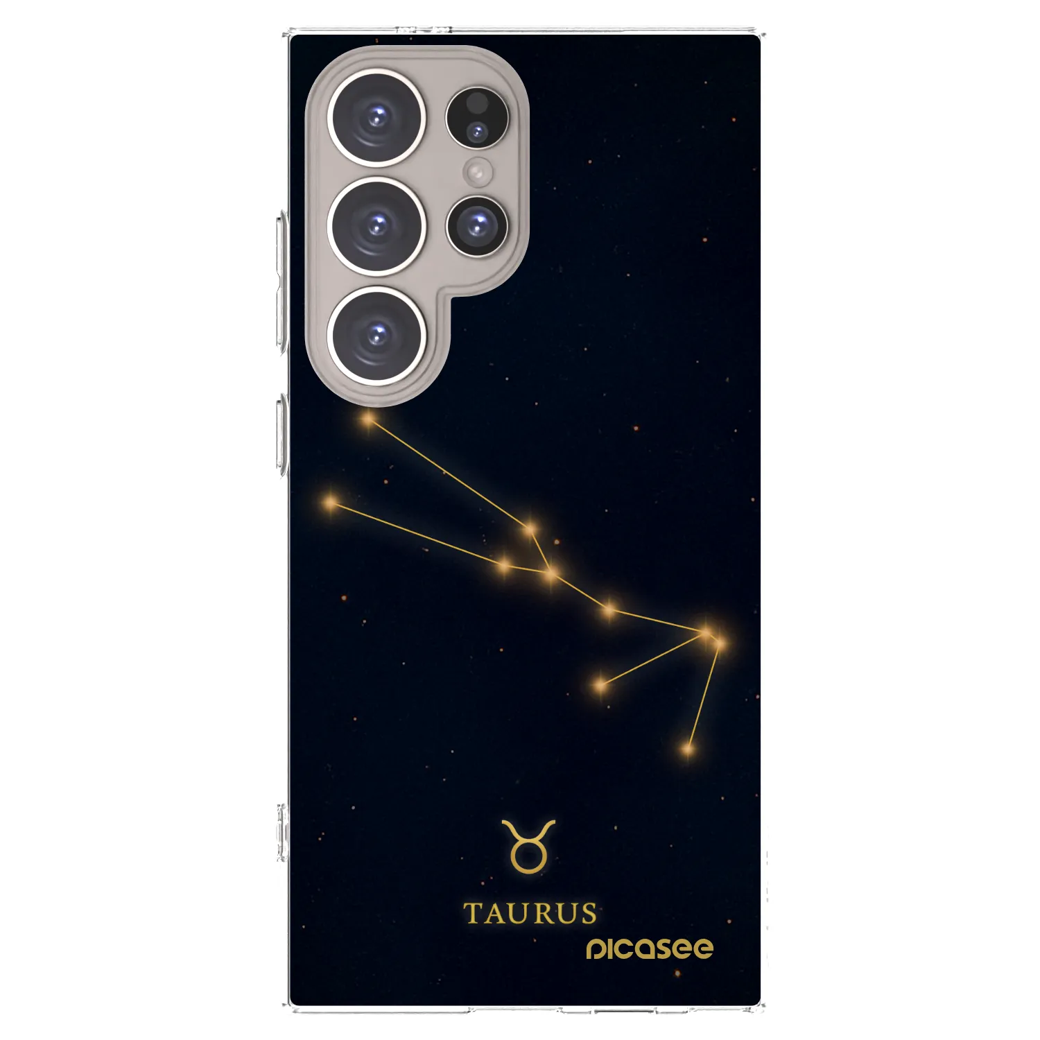 Picasee silikonový průhledný obal pro Samsung Galaxy S24 Ultra S928B 5G - TAURUS