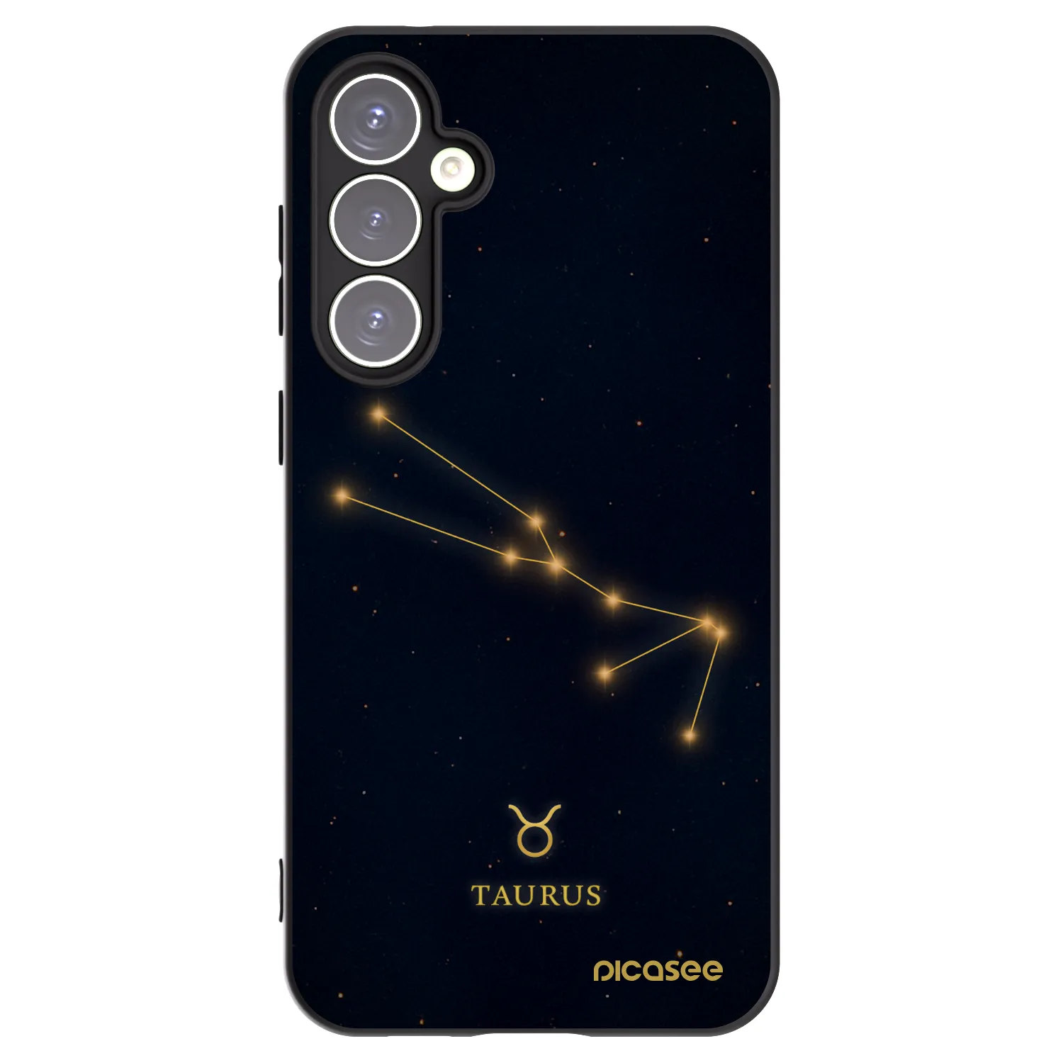 Picasee silikonový černý obal pro Samsung Galaxy S23 FE S711B - TAURUS