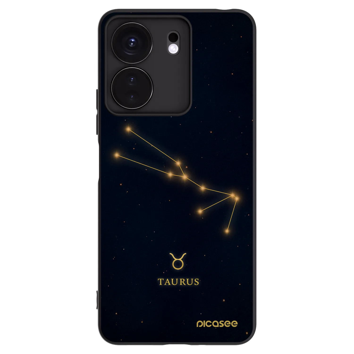 Picasee silikonový černý obal pro Xiaomi Redmi 13C 4G - TAURUS