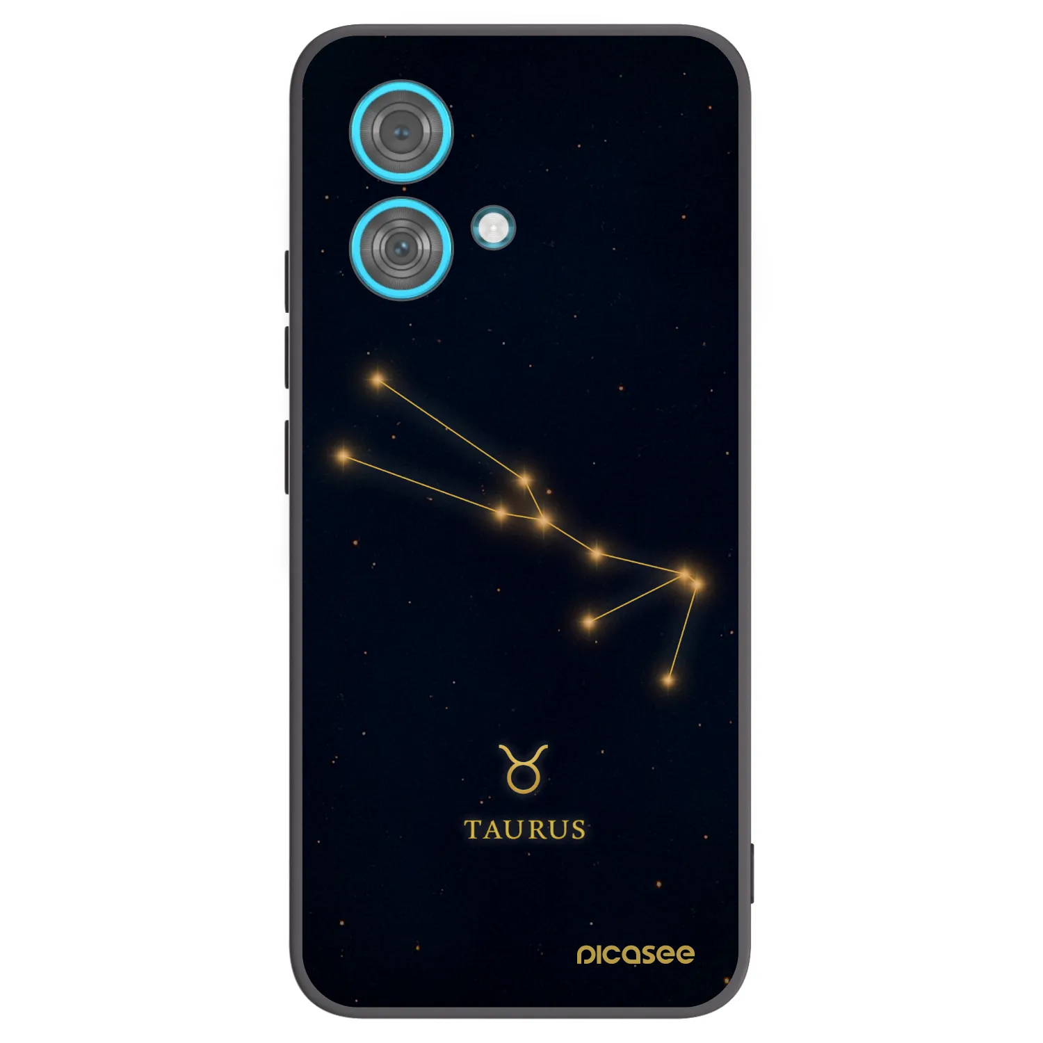 Picasee silikonový černý obal pro Motorola Edge 40 Neo - TAURUS