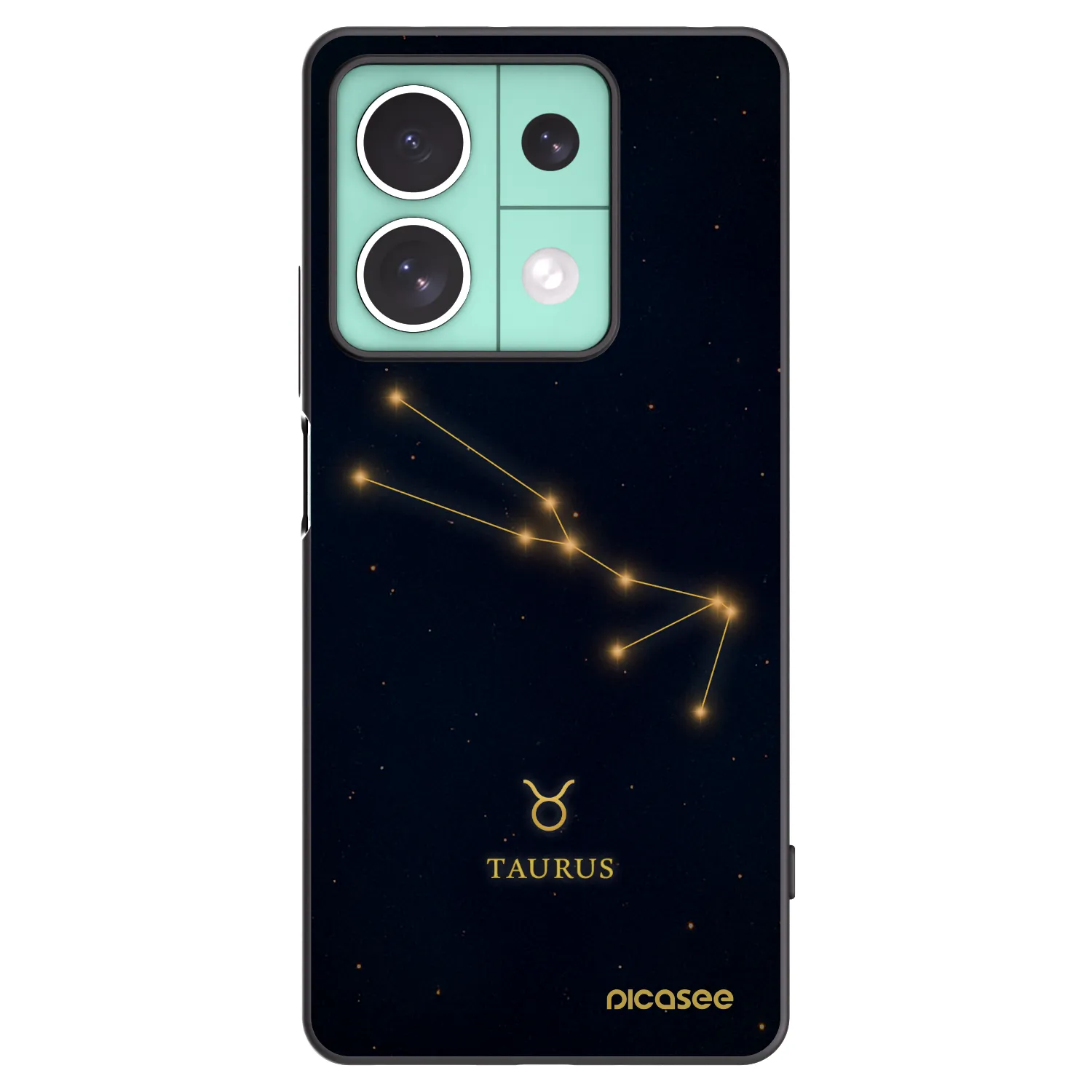 Picasee silikonový černý obal pro Xiaomi Redmi Note 13 5G - TAURUS