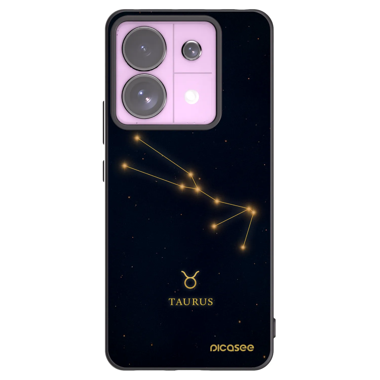 Picasee silikonový černý obal pro Xiaomi Redmi Note 13 Pro 5G - TAURUS