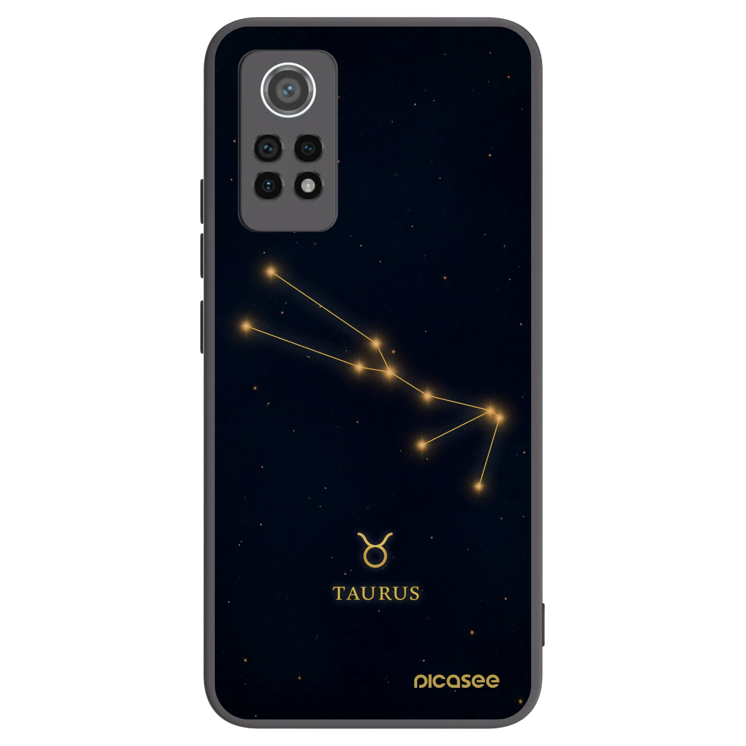 Picasee silikonový černý obal pro Xiaomi Redmi Note 12 Pro 4G - TAURUS