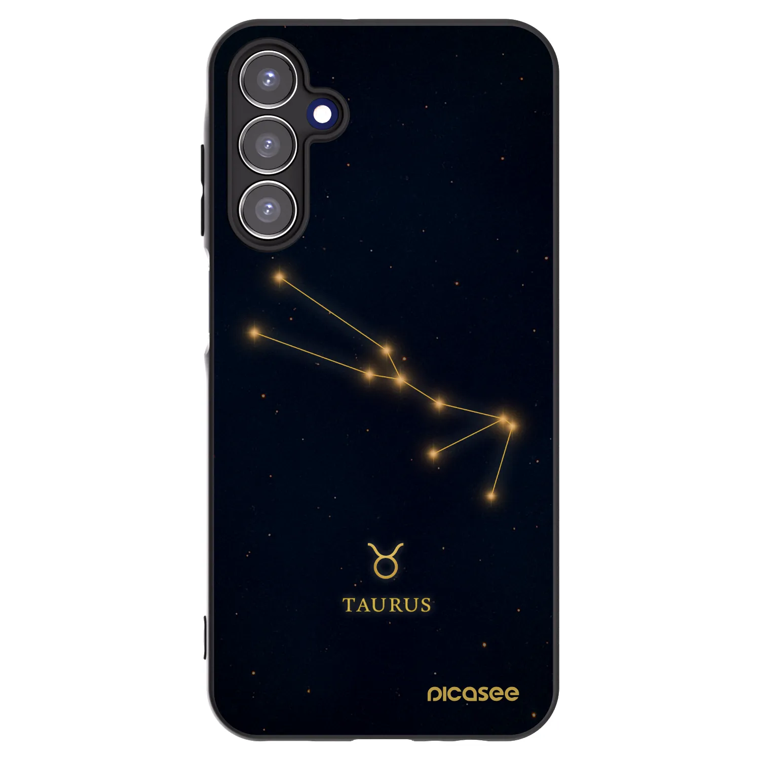 Picasee silikonový černý obal pro Samsung Galaxy A15 A155F 4G - TAURUS