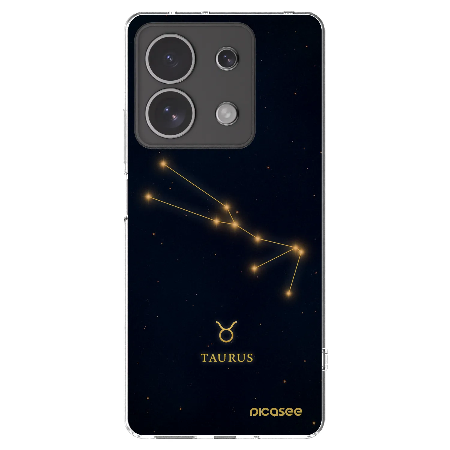 Picasee silikonový průhledný obal pro Xiaomi Redmi Note 13 4G - TAURUS