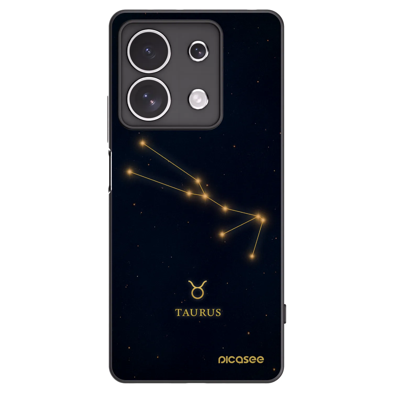 Picasee silikonový černý obal pro Xiaomi Redmi Note 13 4G - TAURUS