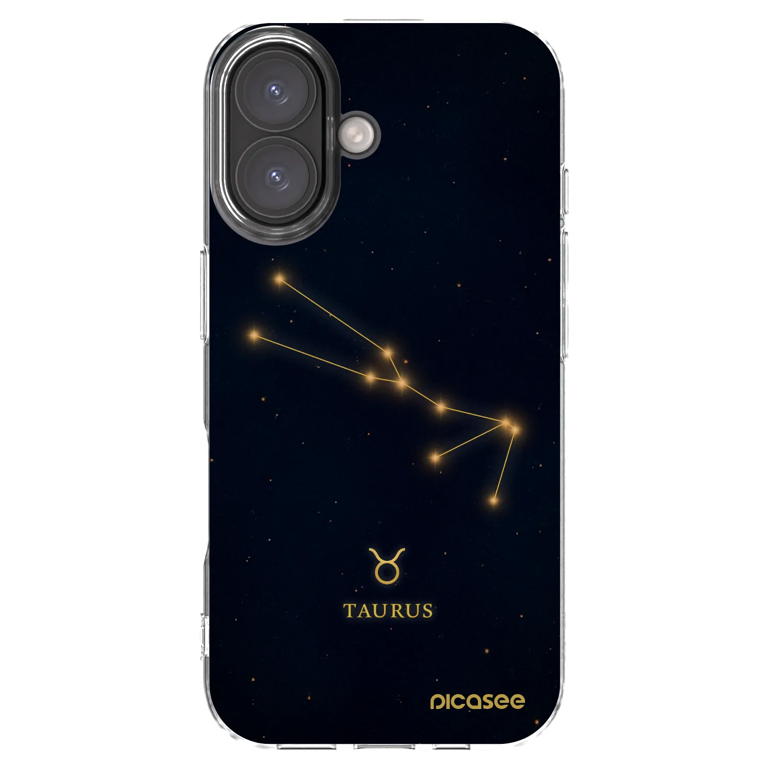 Picasee silikonový průhledný obal pro Apple iPhone 16 - TAURUS