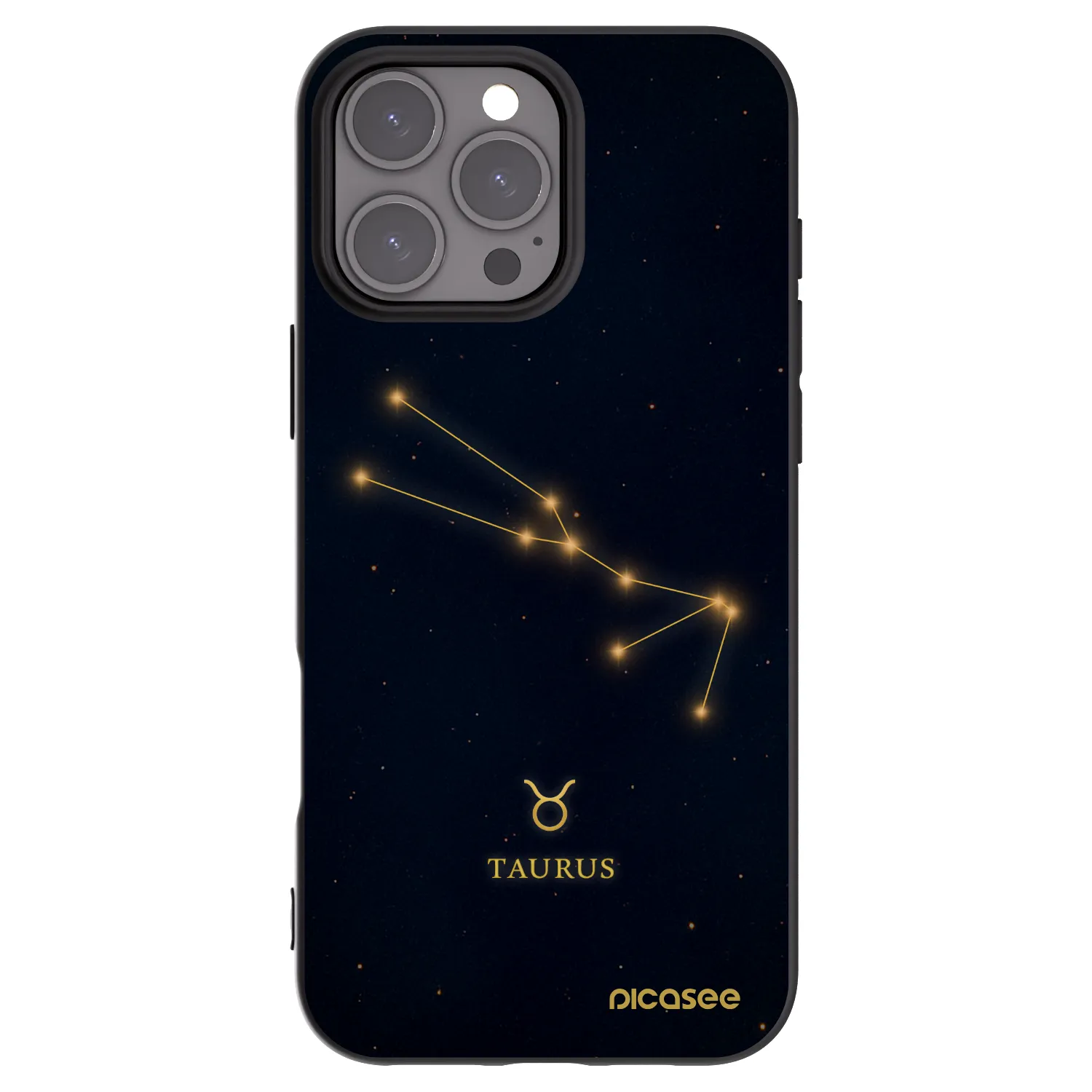 Picasee silikonový černý obal pro Apple iPhone 16 Pro Max - TAURUS