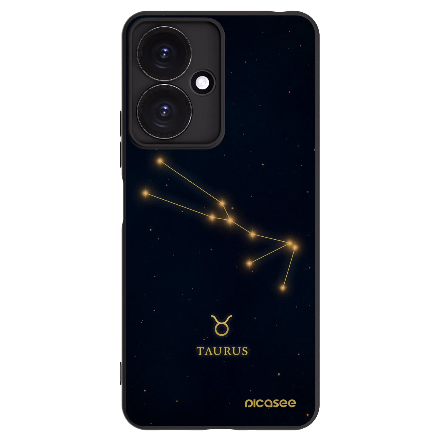 Picasee silikonový černý obal pro Xiaomi Redmi 13C 5G - TAURUS