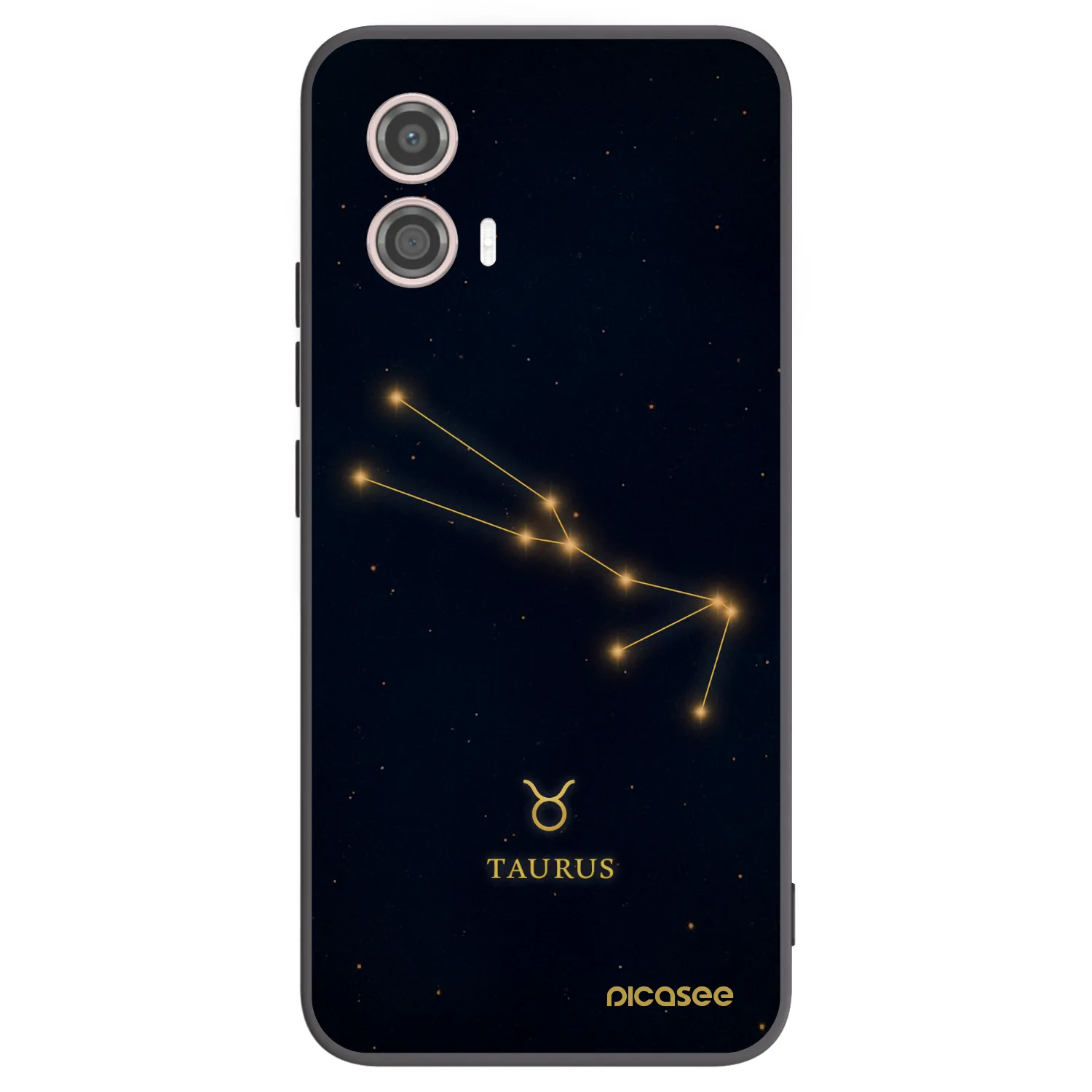 Picasee silikonový černý obal pro Motorola Moto G53 5G - TAURUS