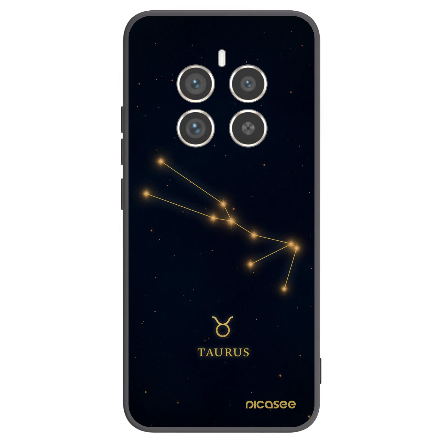 Picasee silikonový černý obal pro Realme 12 Pro 5G - TAURUS