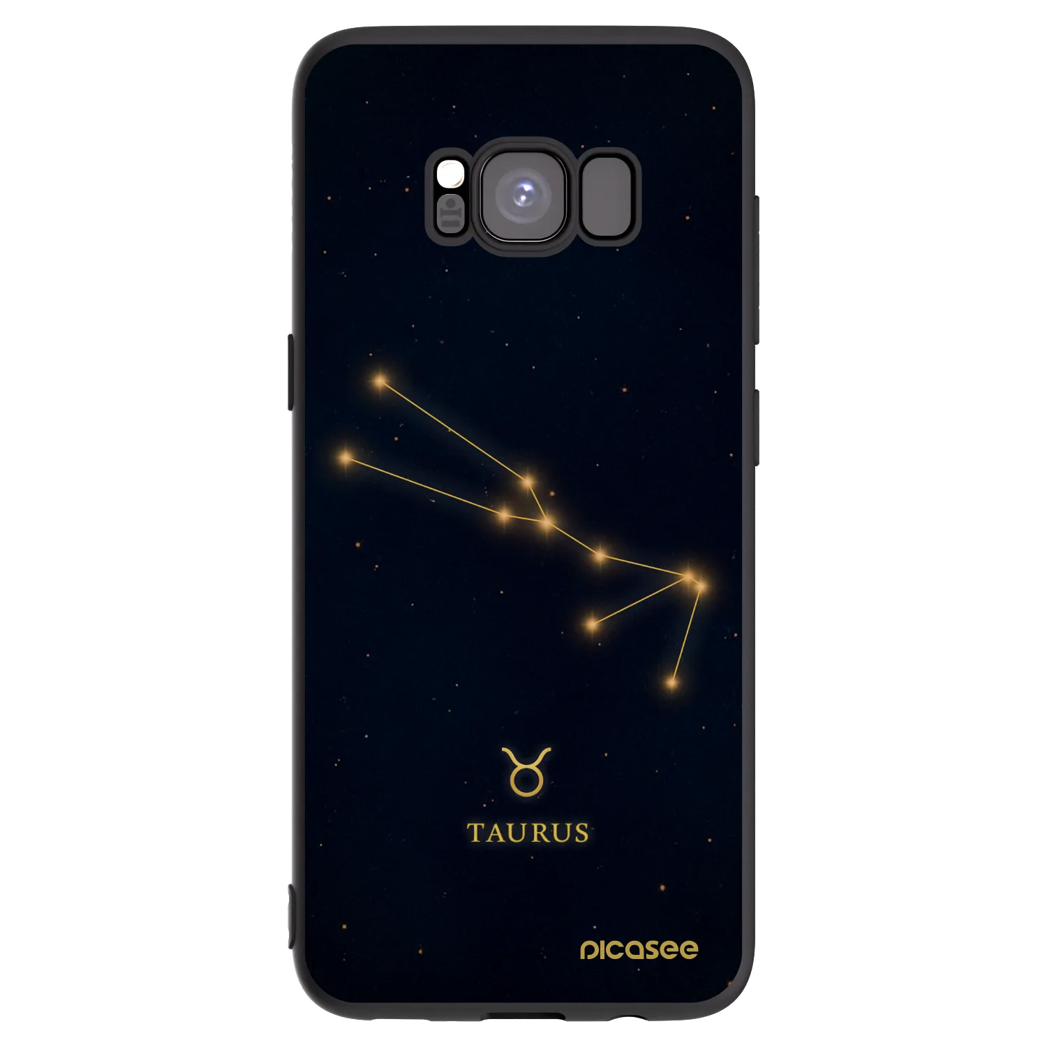 Picasee silikonový černý obal pro Samsung Galaxy S8 G950F - TAURUS