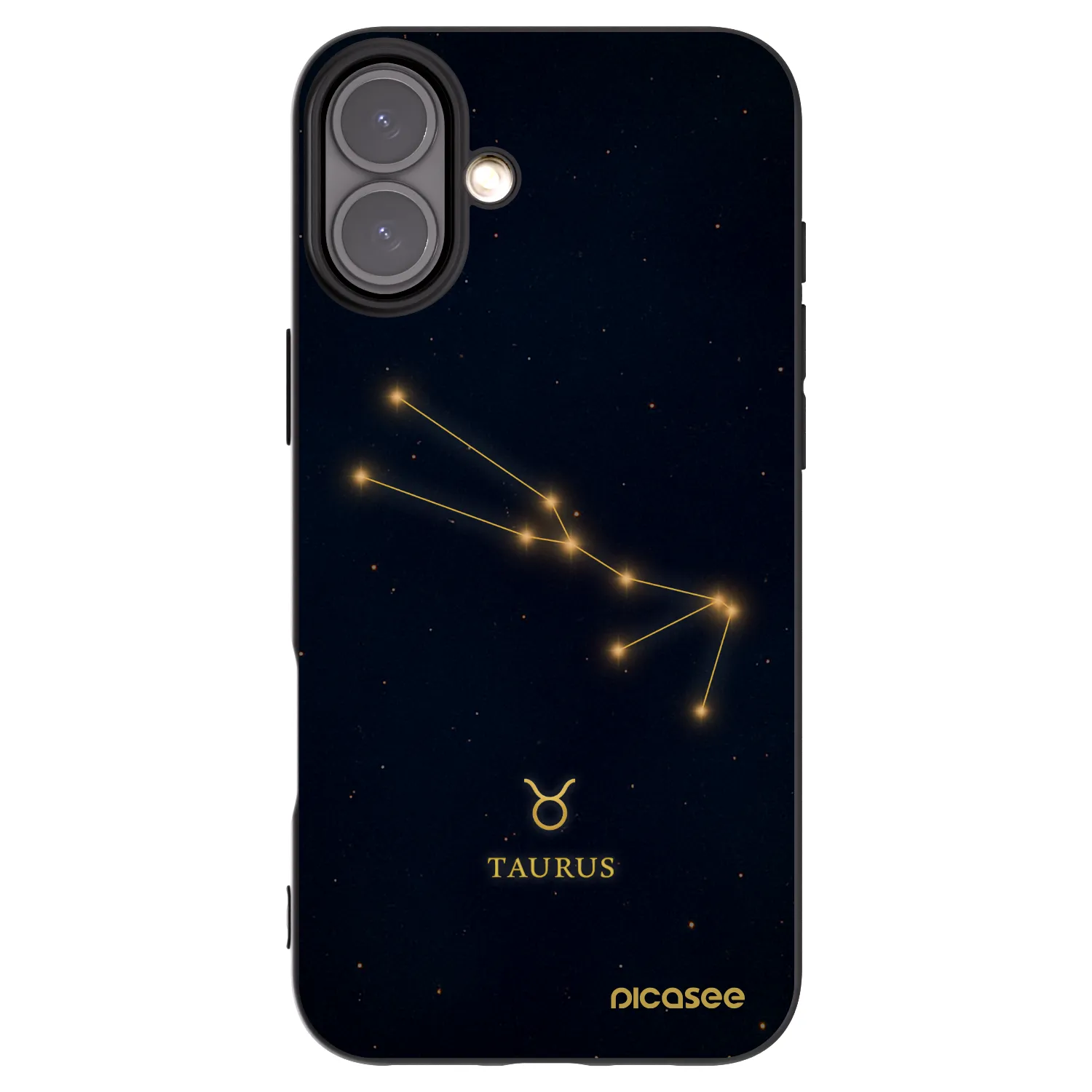 Picasee silikonový černý obal pro Apple iPhone 16 Plus - TAURUS