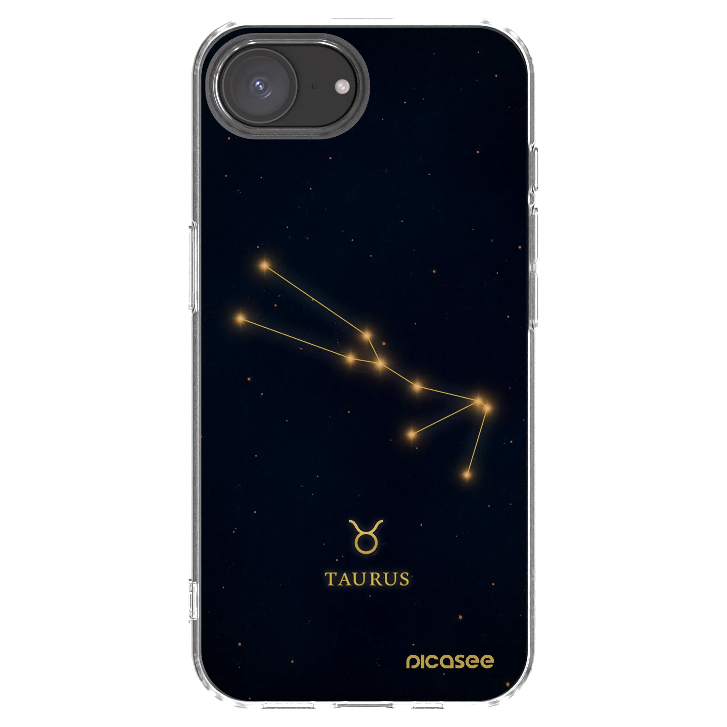 Picasee silikonový průhledný obal pro Apple iPhone 16e - TAURUS