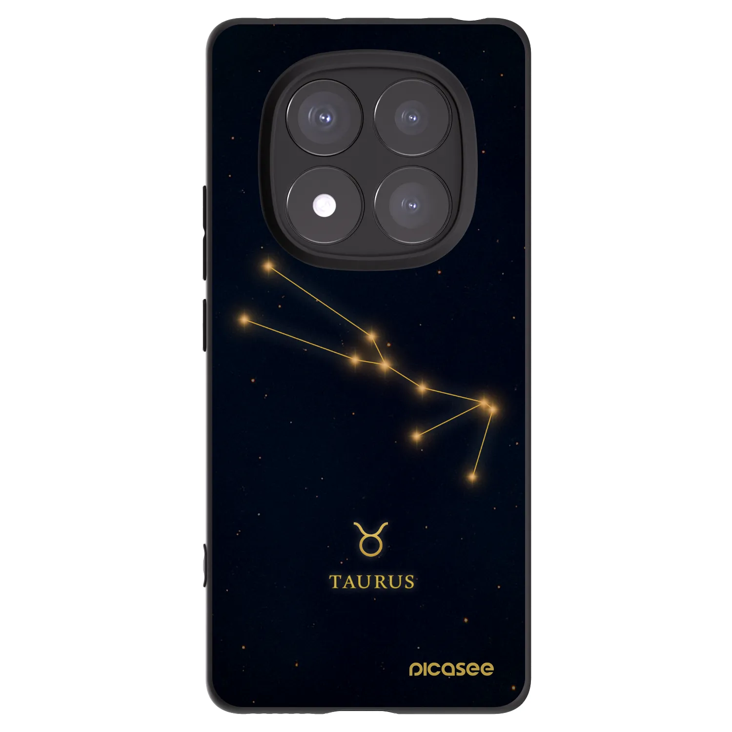 Picasee silikonový černý obal pro Xiaomi Redmi Note 14 Pro 5G - TAURUS