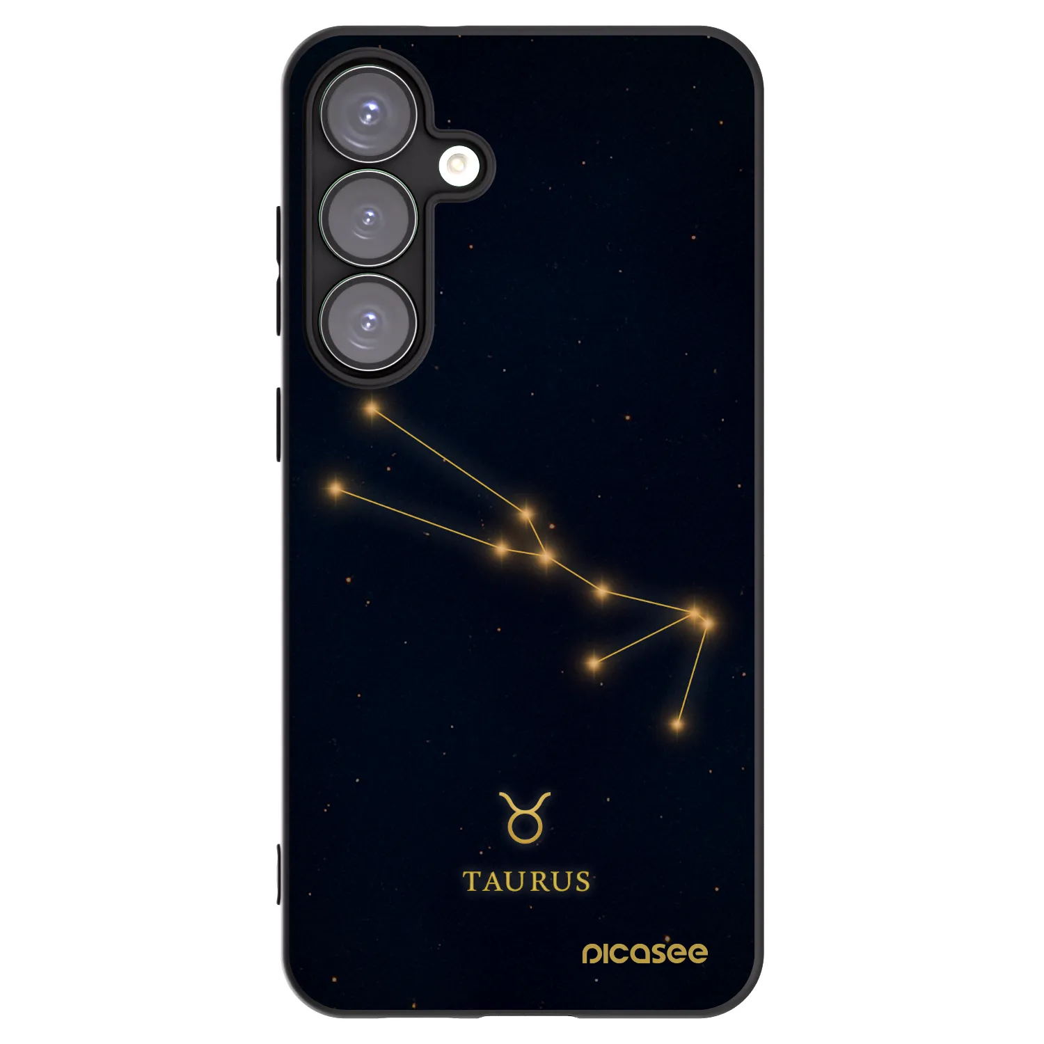 Picasee silikonový černý obal pro Samsung Galaxy S25+ 5G - TAURUS