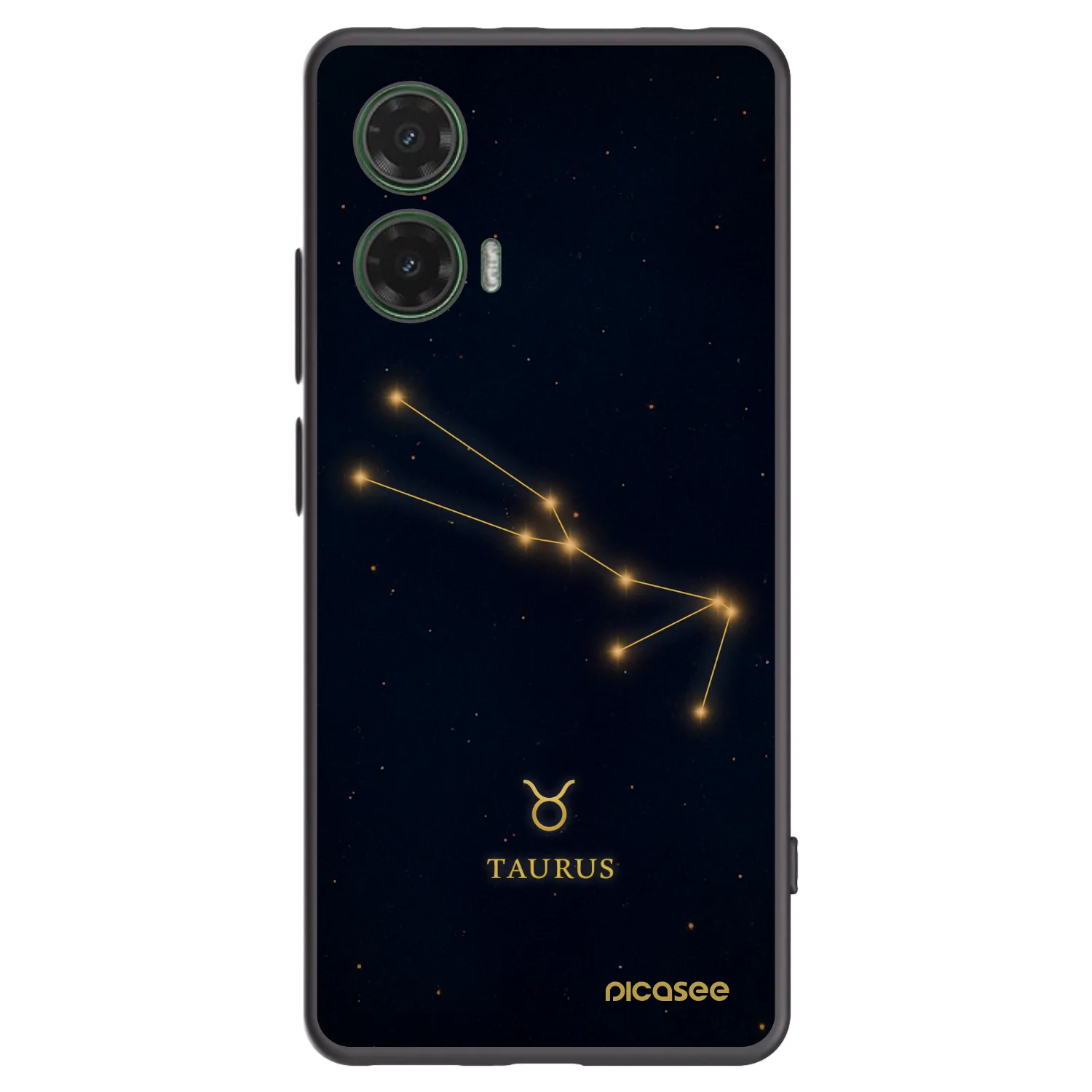 Picasee silikonový černý obal pro Motorola Moto G35 5G - TAURUS