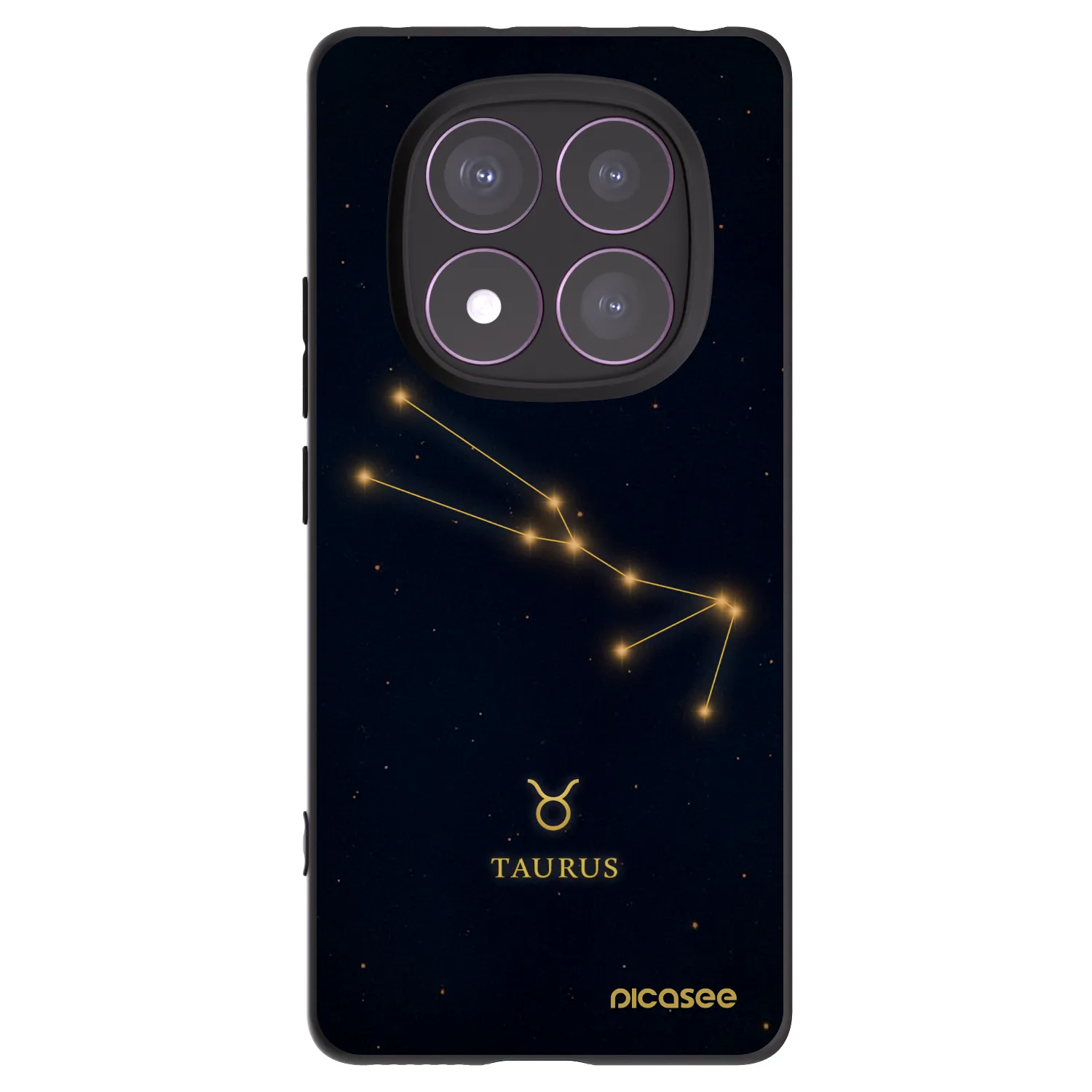 Picasee silikonový černý obal pro Xiaomi Redmi Note 14 Pro 4G - TAURUS