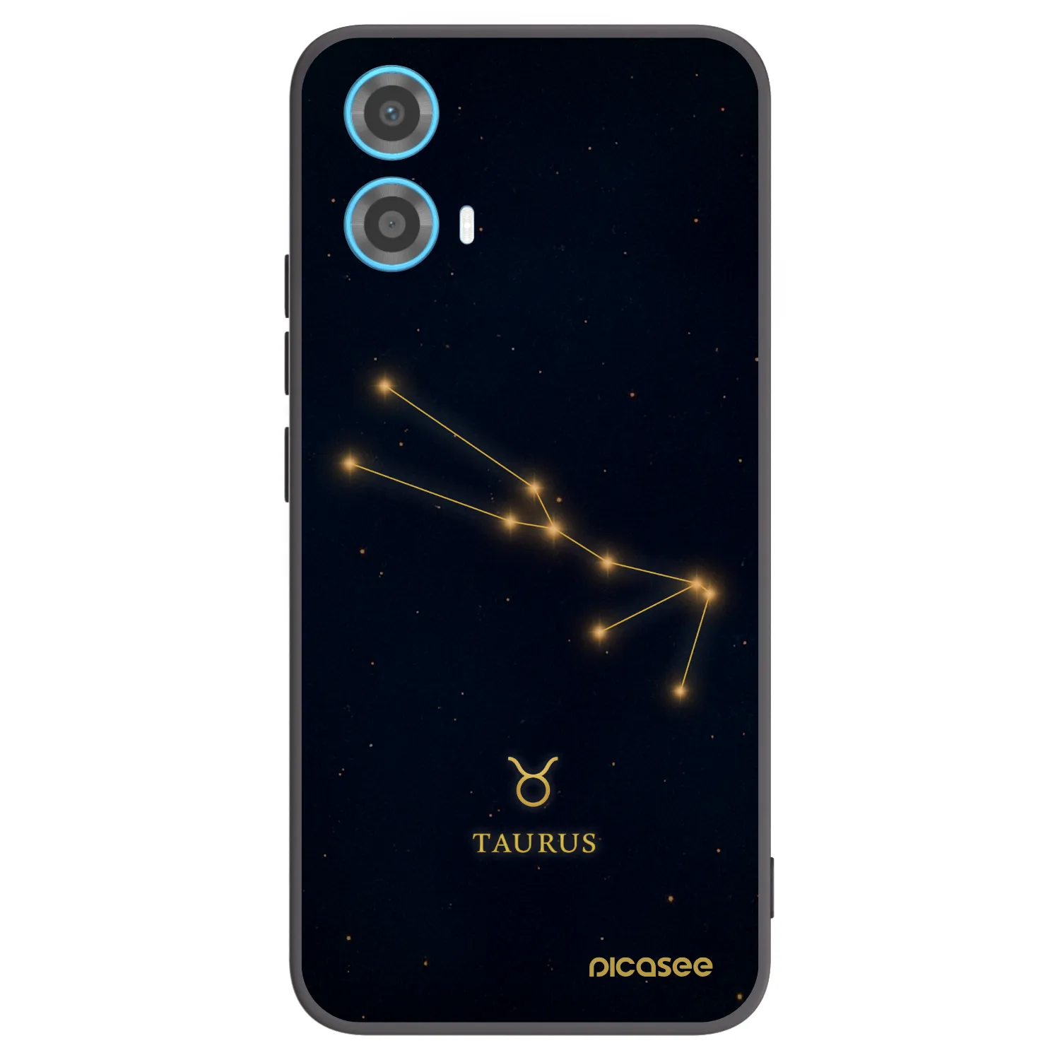 Picasee silikonový černý obal pro Motorola Moto G34 5G - TAURUS